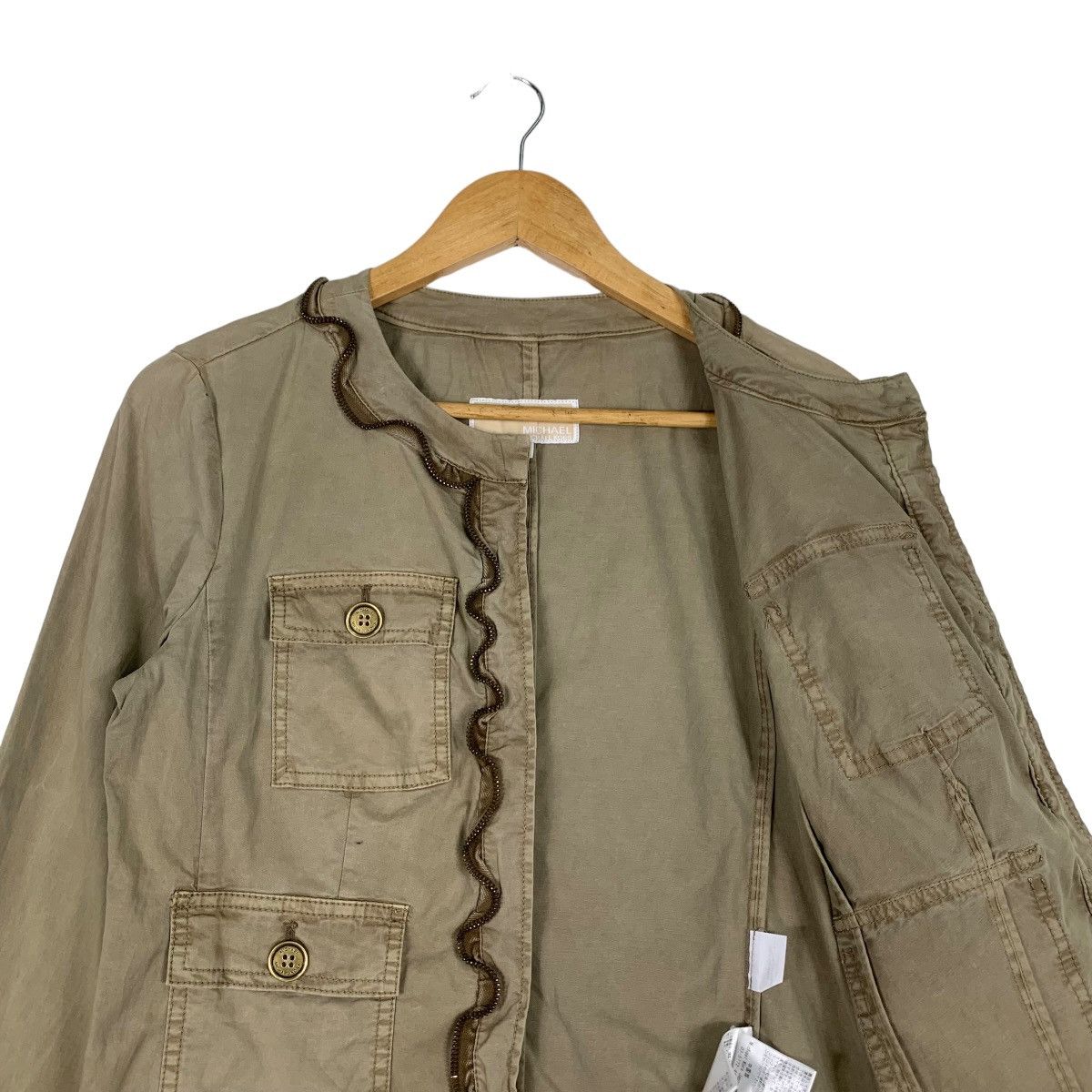Michael Kors MICHAEL KORS Japan Four Pocket Cotton Crop Jacket #1157-C53 Size M / US 6-8 / IT 42-44 - 8 Thumbnail