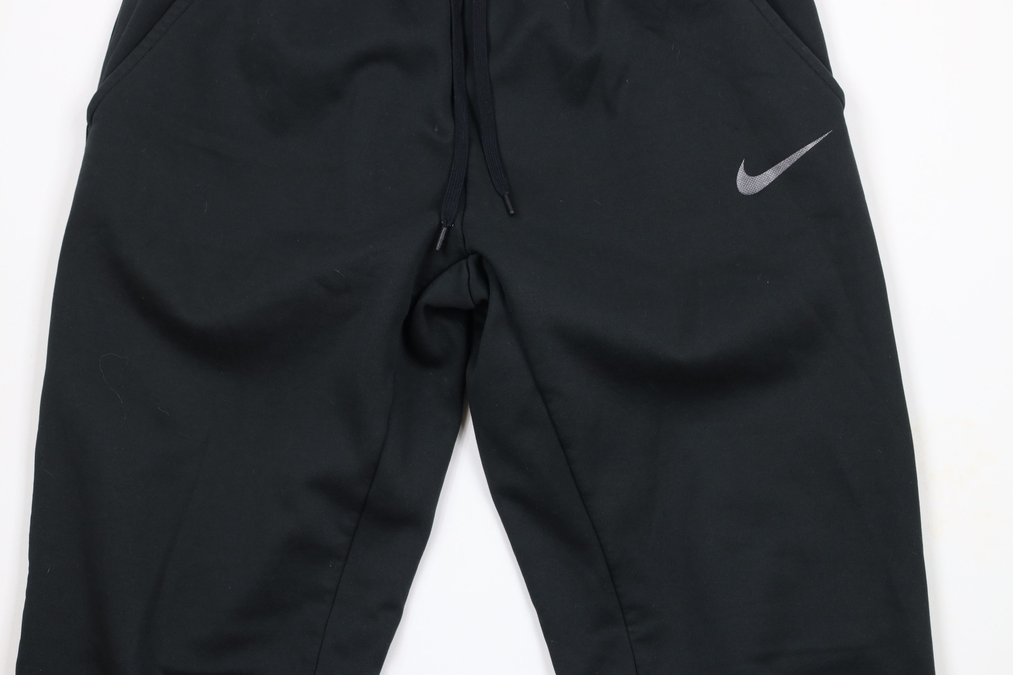 Nike × Vintage Vintage Nike Mini Swoosh Cuffed Sweatpants Joggers Black Size US 36 / EU 52 - 3 Thumbnail