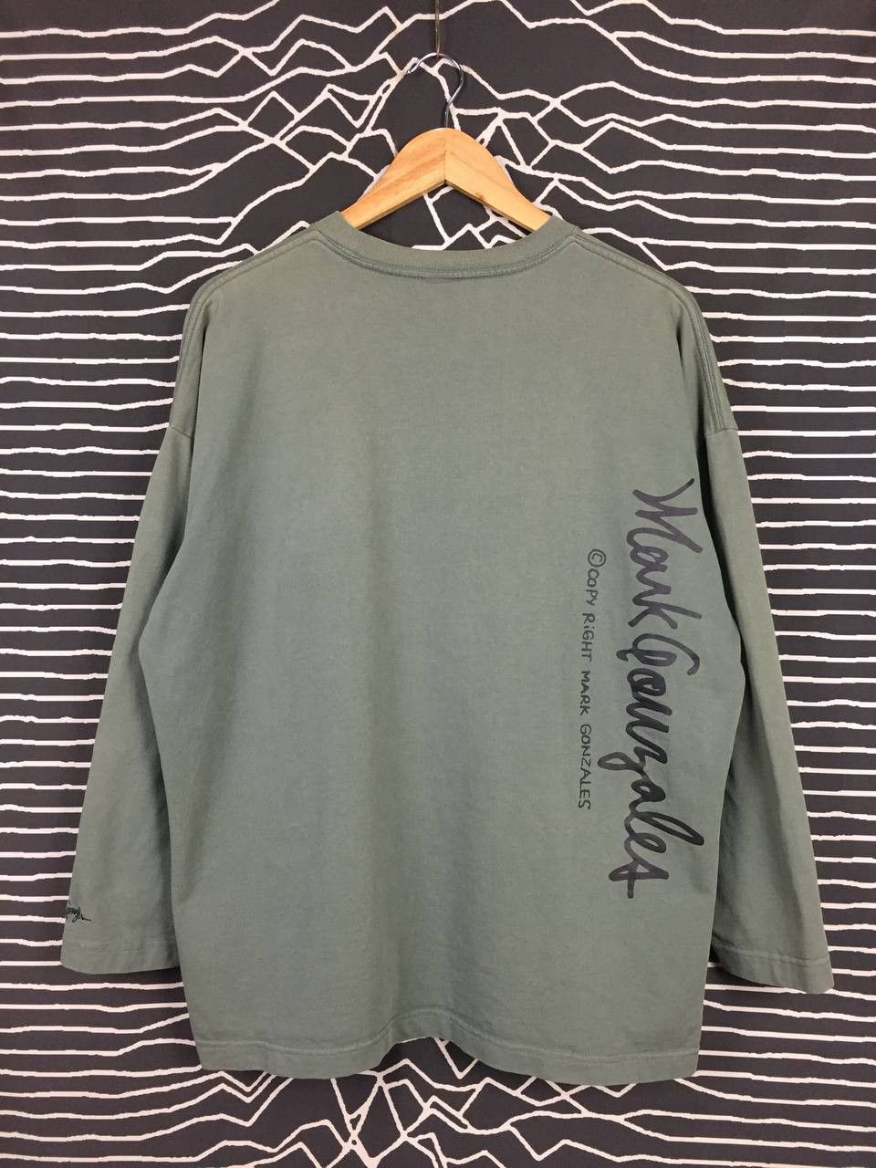 Vintage Vtg Mark Gonzales My Spire Is Happy Longsleeve Tee Size US M / EU 48-50 / 2 - 8 Thumbnail