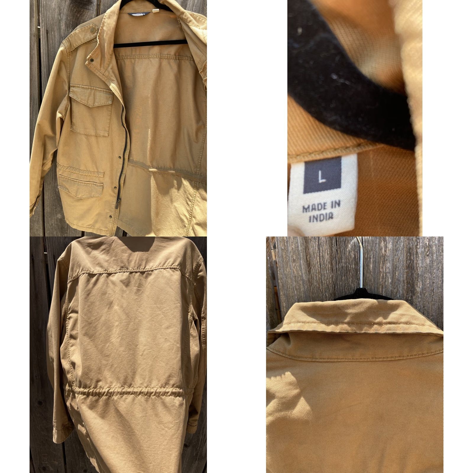 Eddie Bauer VINTAGE Eddie Bauer Field Jacket Men’s L Beige Khaki Canvas Epaulettes Pockets 4 Buttons 1990s Jacket Size US L / EU 52-54 / 3 - 8 Thumbnail