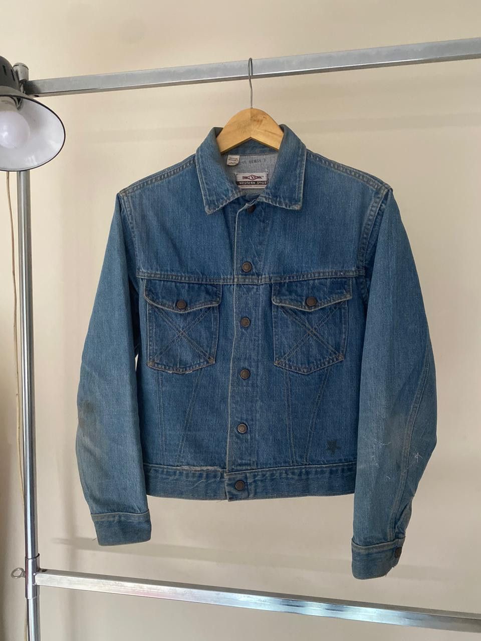 Vintage 60s Big Yank Denim Jackets Size US S / EU 44-46 / 1 - 1 Thumbnail