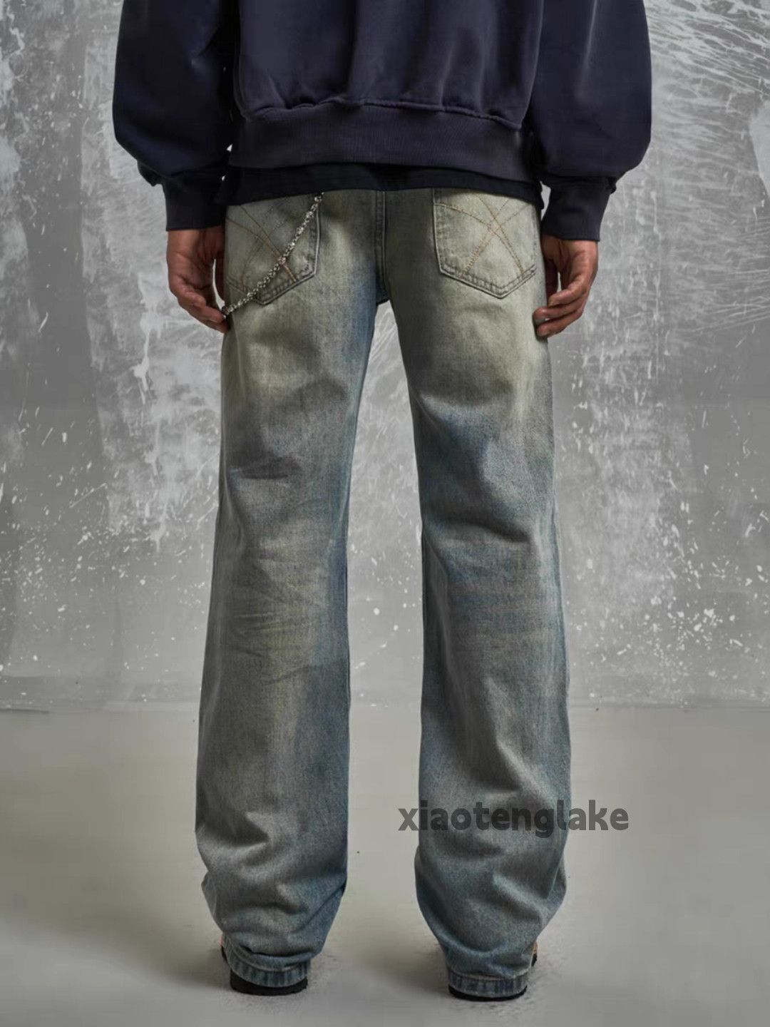 Jean × Vintage washed faded punk grunge rusty yuppie ripped jeans Size US 32 / EU 48 - 3 Thumbnail