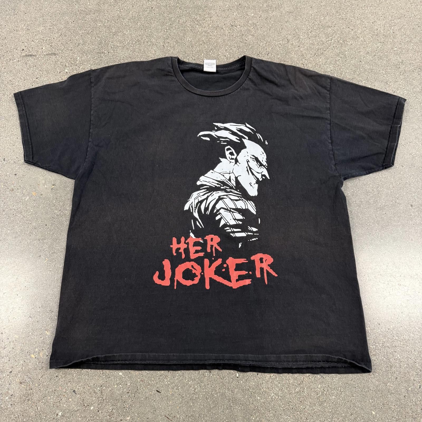Hanes Rare Vtg Y2K Her Joker Shirt Harley Quinn Hanes Tag 2XL Size US L / EU 52-54 / 3 - 1 Thumbnail