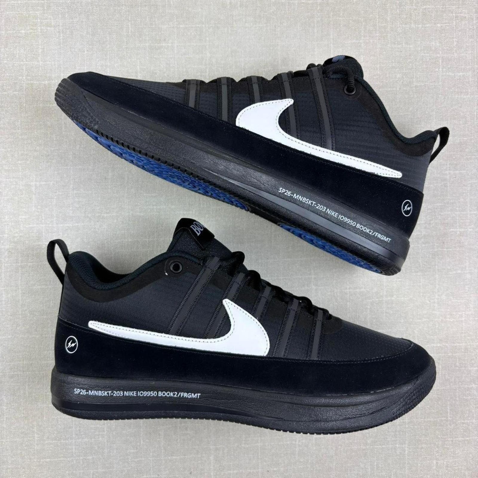Nike ⚡️ Fragment x Nike Book 2 “Black” 7M Size US 7 / EU 40 - 2 Thumbnail