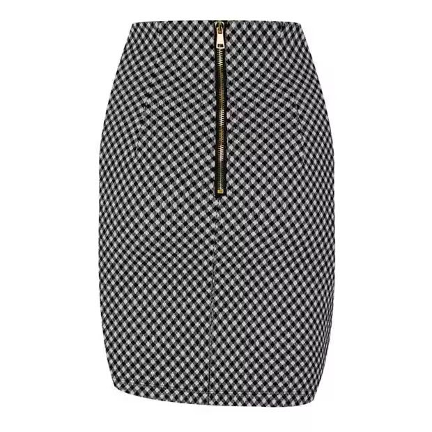 Balmain o1g2r1mq0924 Mini Skirts in Noir & Blanc Size 29" - 3 Thumbnail