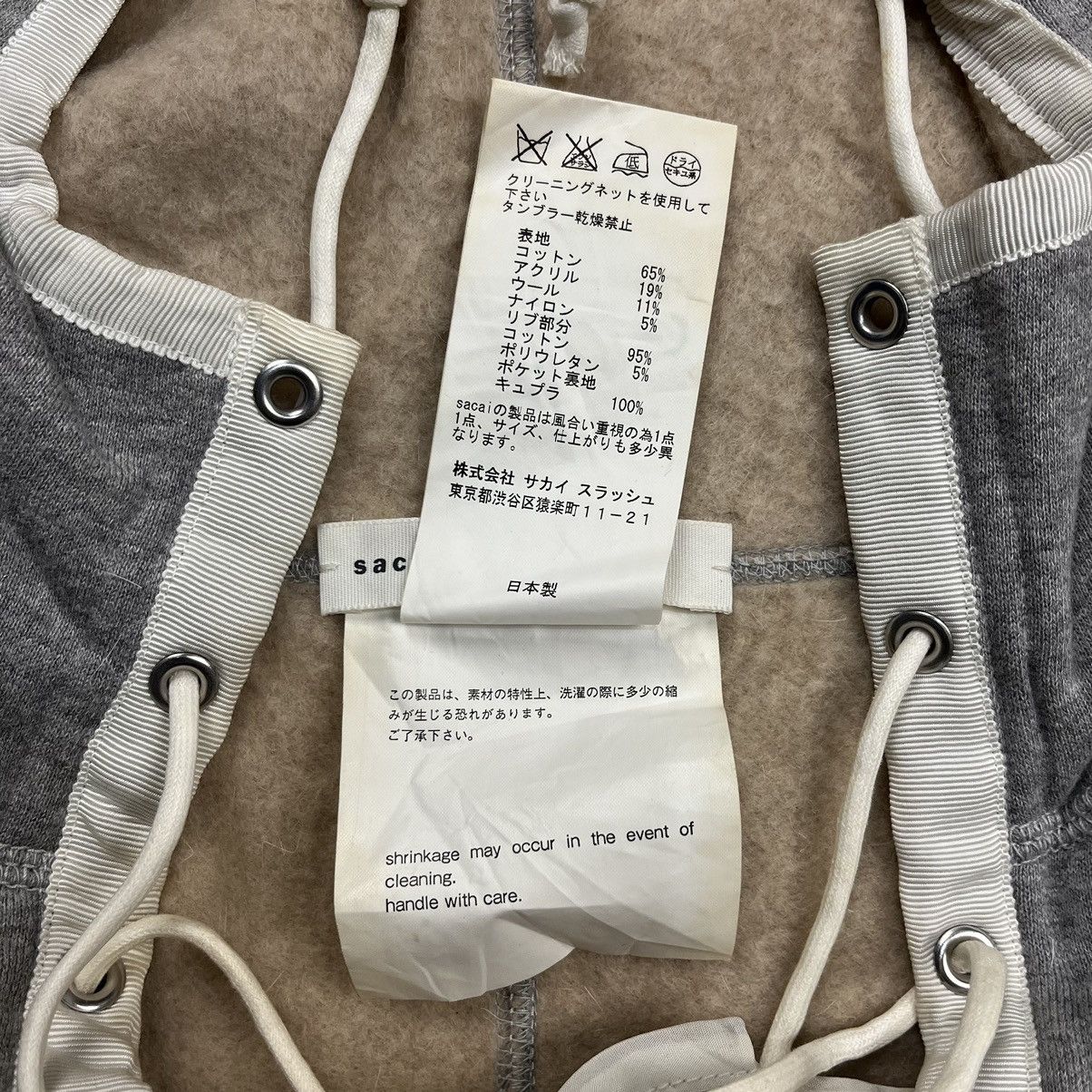 Japanese Brand Sacai luck 2011AW lace up hoodie Size XS / US 0-2 / IT 36-38 - 11 Thumbnail