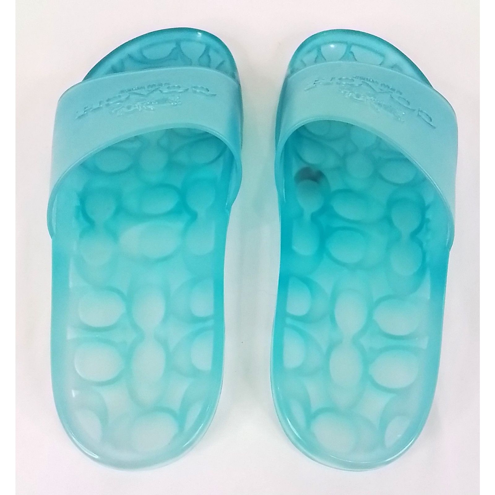 Coach Coach New York Ulyssa Women's Size 8 Jelly Slides Blue Size US 8 / IT 38 - 5 Thumbnail