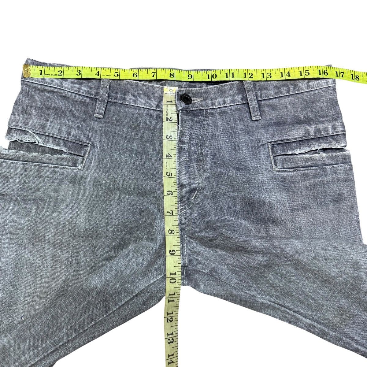 L7 Real Hip L7 Real Hip Grey Denim Flare Jeans Hedi Slimane Size US 32 / EU 48 - 16 Thumbnail