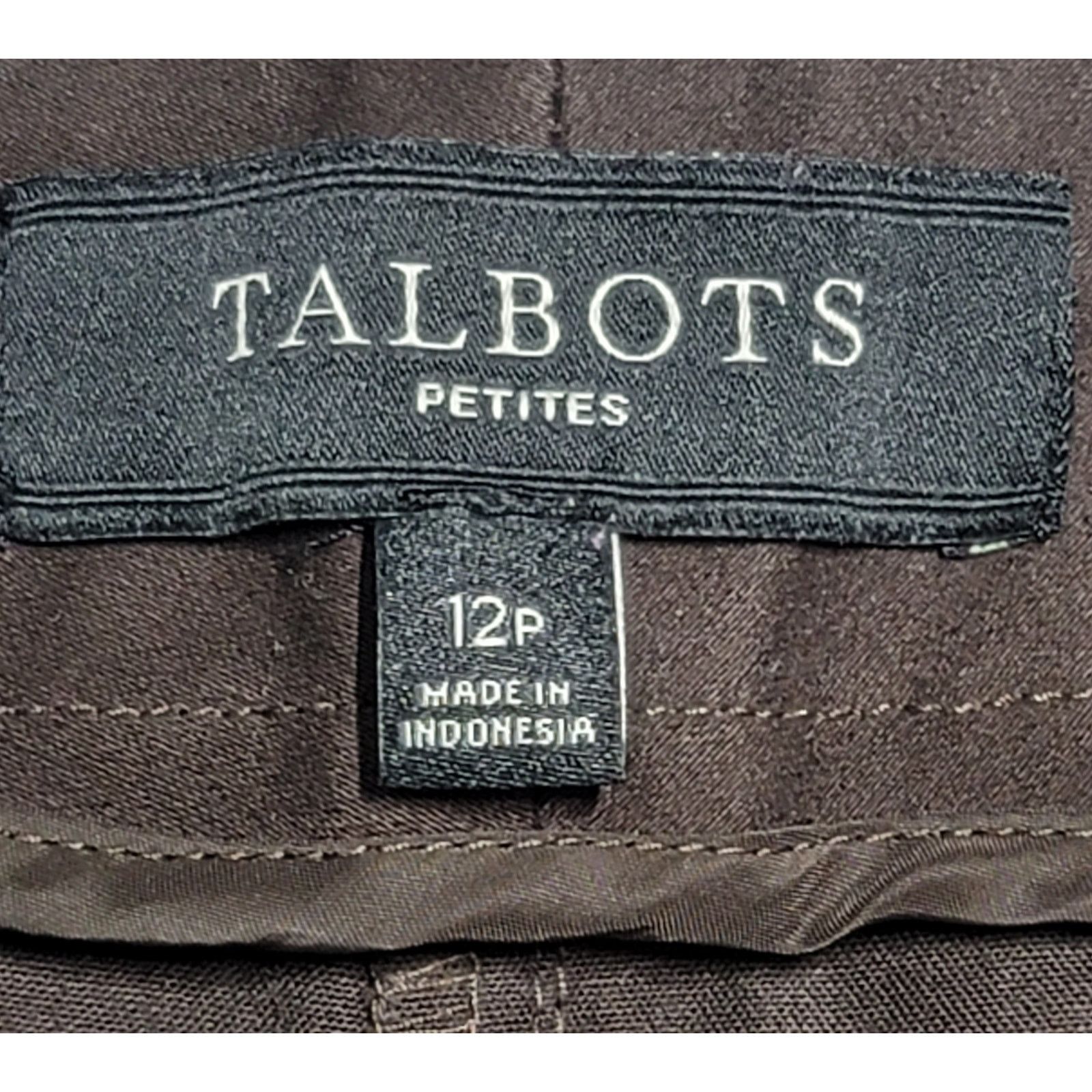 Other Talbots Signature Brown Flat Front Jeans 12P Lightweight Size 34" / US 12 / IT 48 - 3 Thumbnail