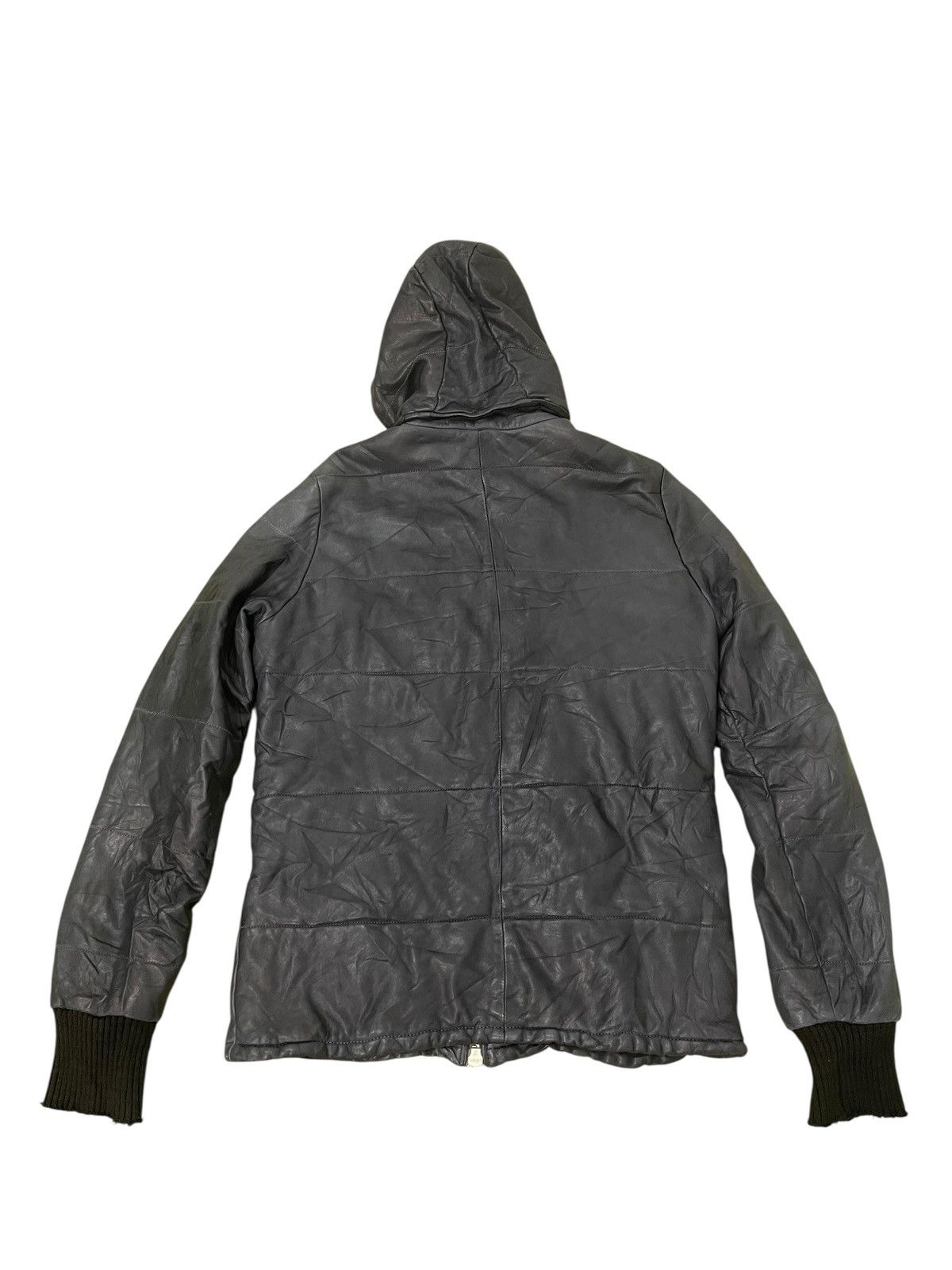 Giorgio Brato Giorgio Brato Leather Jacket Hoodie Slim 7🟩0 Size US M / EU 48-50 / 2 - 14 Thumbnail