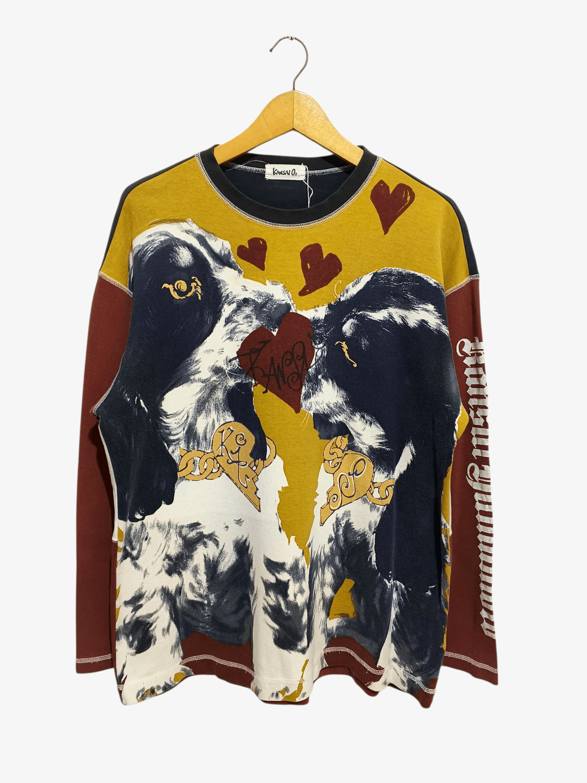 Kansai Yamamoto VINTAGE KANSAI O2 BY KANSAI YAMAMOTO LONG SLEEVE TSHIRT Size US S / EU 44-46 / 1 - 1 Thumbnail
