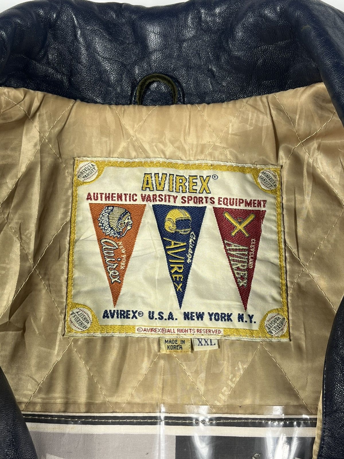 Avirex Avirex Leather Varsity Vintage Jacket Size US XXL / EU 58 / 5 - 8 Thumbnail