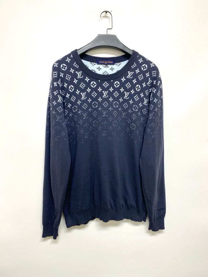 Louis Vuitton Louis Vuitton Gradient Full Print Knit Sweatshirt Size US XXL / EU 58 / 5 - 1 Thumbnail