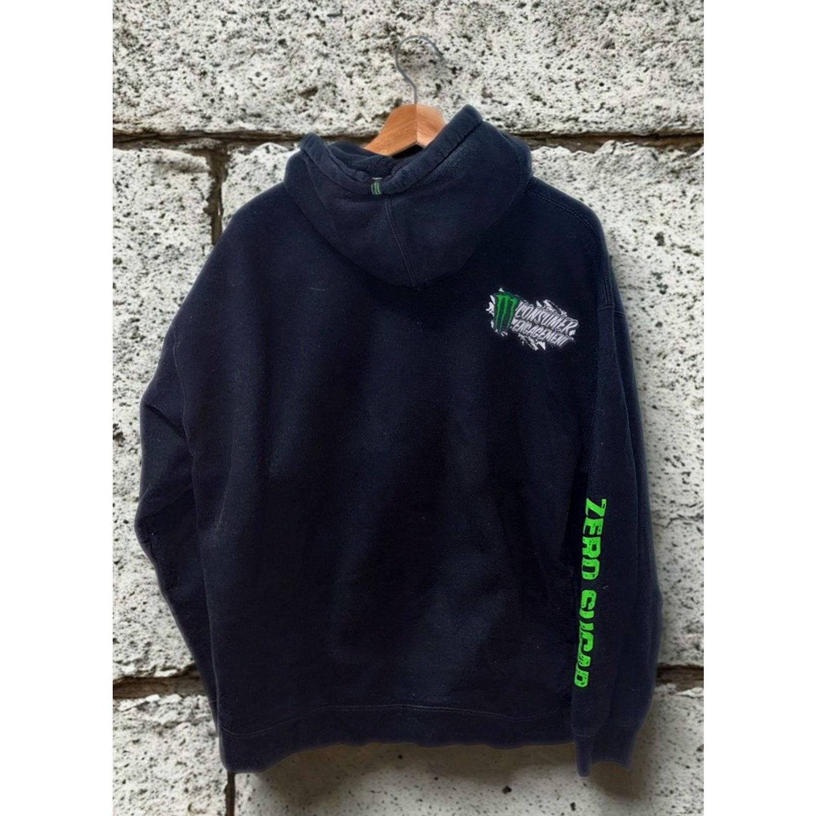 Other Monster Energy Hoodie XL Black Zero Sugar Graphic Pullover Size US XL / EU 56 / 4 - 7 Thumbnail