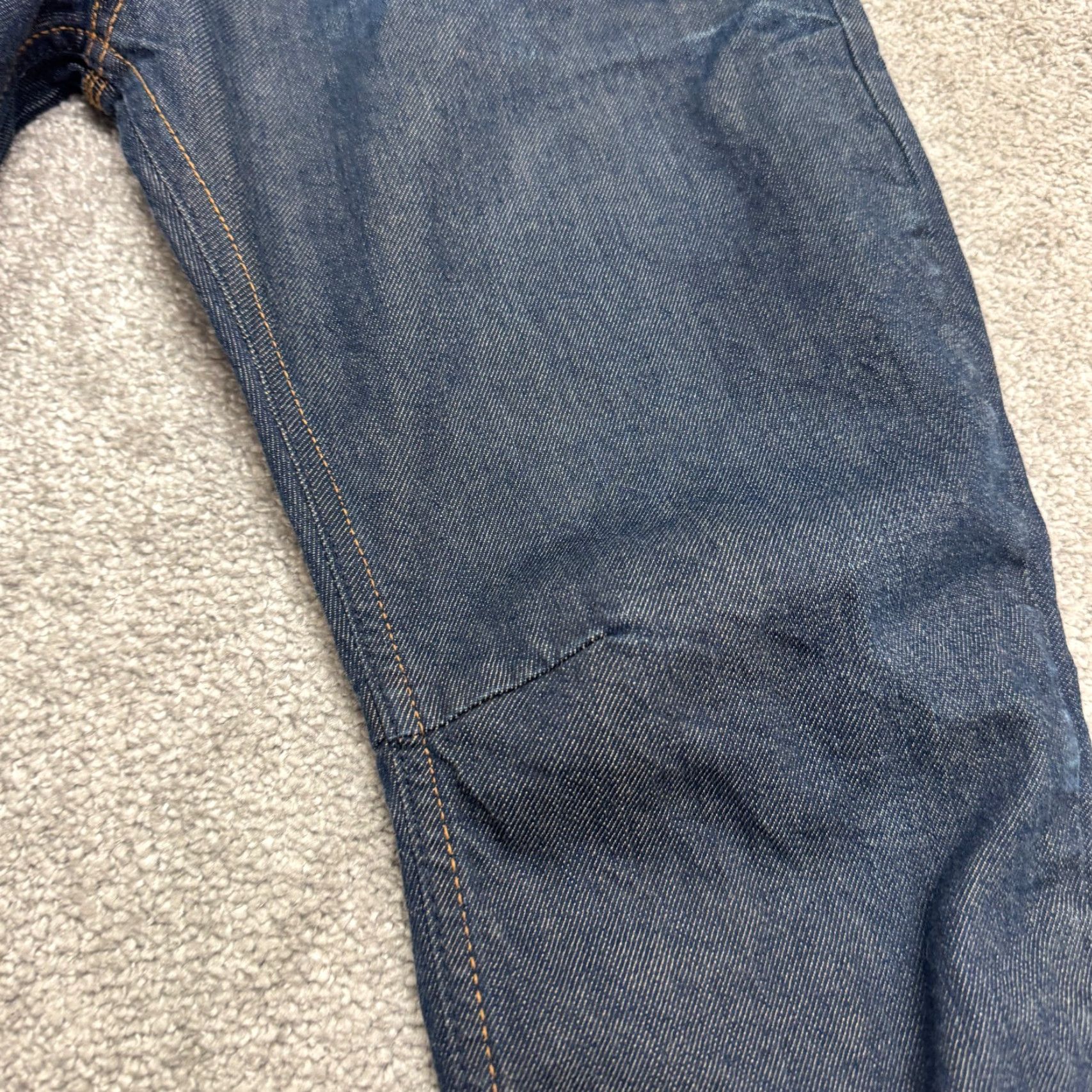 Vintage Pull&Bear Jeans Men 30 Denim Light Blue Dark Wash Regular Fit 5-Pocket Button Fly Tapered Cotton Brand: Pull&Bear Size US 30 / EU 46 - 3 Thumbnail
