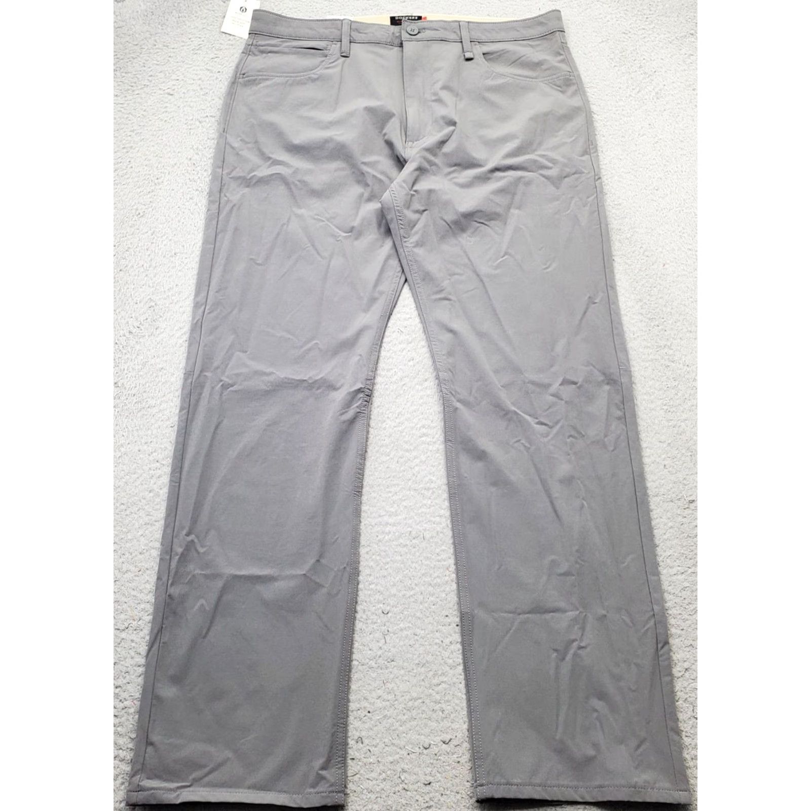 Dockers DOCKERS Mens Chino Pants 36 Gray Smart 360 Flex Comfort Straight Leg Outdoor Shirt Size US 36 / EU 52 - 2 Thumbnail