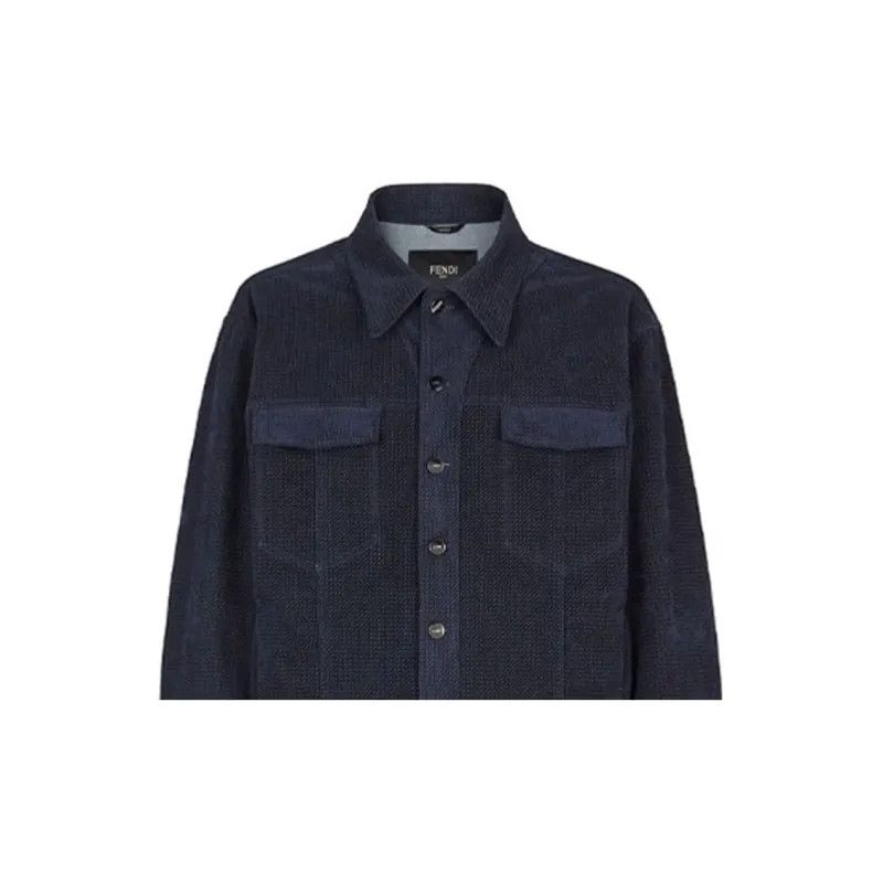 Fendi o1s1wg111224 Denim Jacket in Blue Size US M / EU 48-50 / 2 - 4 Thumbnail