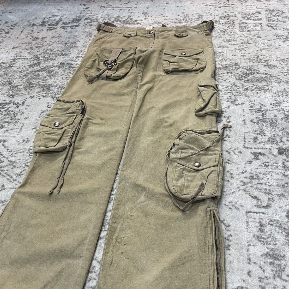 GOA Codes Combines Japan 3D Multi Pocket Wide Leg Cargo Pants Size US 30 / EU 46 - 9 Thumbnail