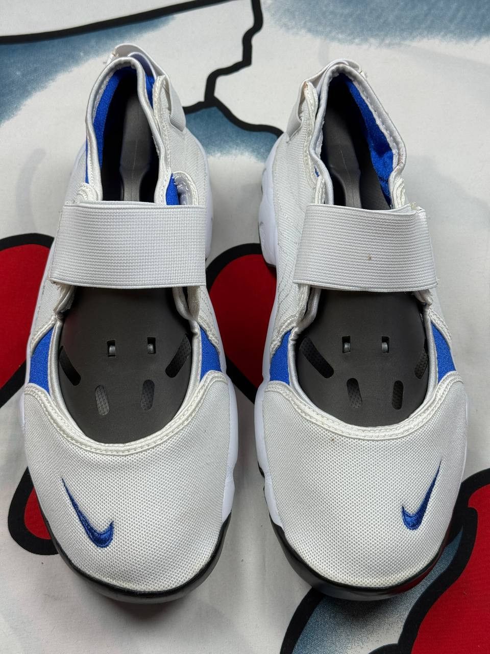 Nike Nike Air Rifts White Royal Blue and Black Trainers Size US 6 / IT 36 - 3 Thumbnail