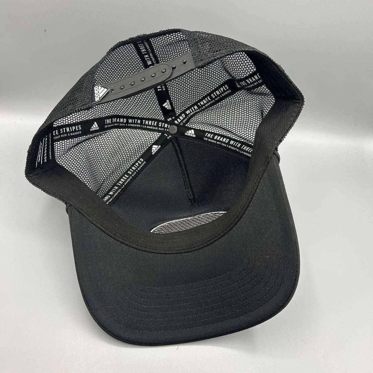Adidas Adidas Aeroready Trucker Hat Men Black Embroidered Snap Back Size ONE SIZE - 5 Thumbnail