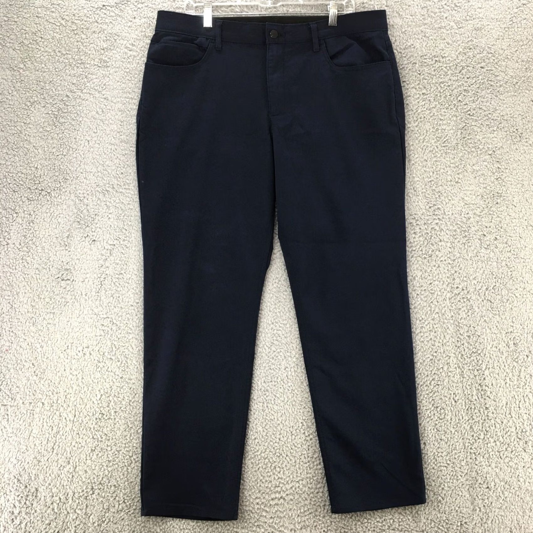 Calvin Klein Calvin Klein Pants Womens 38x30 Blue High Rise Zip Fly Chino Straight Regular Front Flat Vintage: No Size 26" / US 2 / IT 38 - 2 Thumbnail