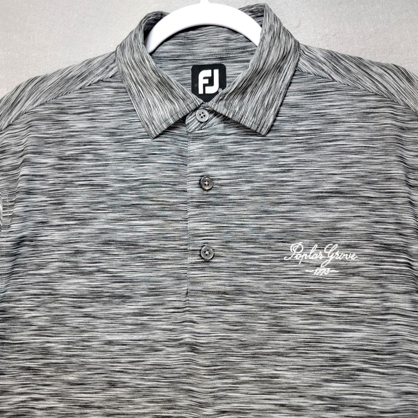 Footjoy Footjoy FJ Polo Shirt Mens M Gray Short Sleeve Golf Poplar Grove Athletic Sports Size US M / EU 48-50 / 2 - 2 Thumbnail