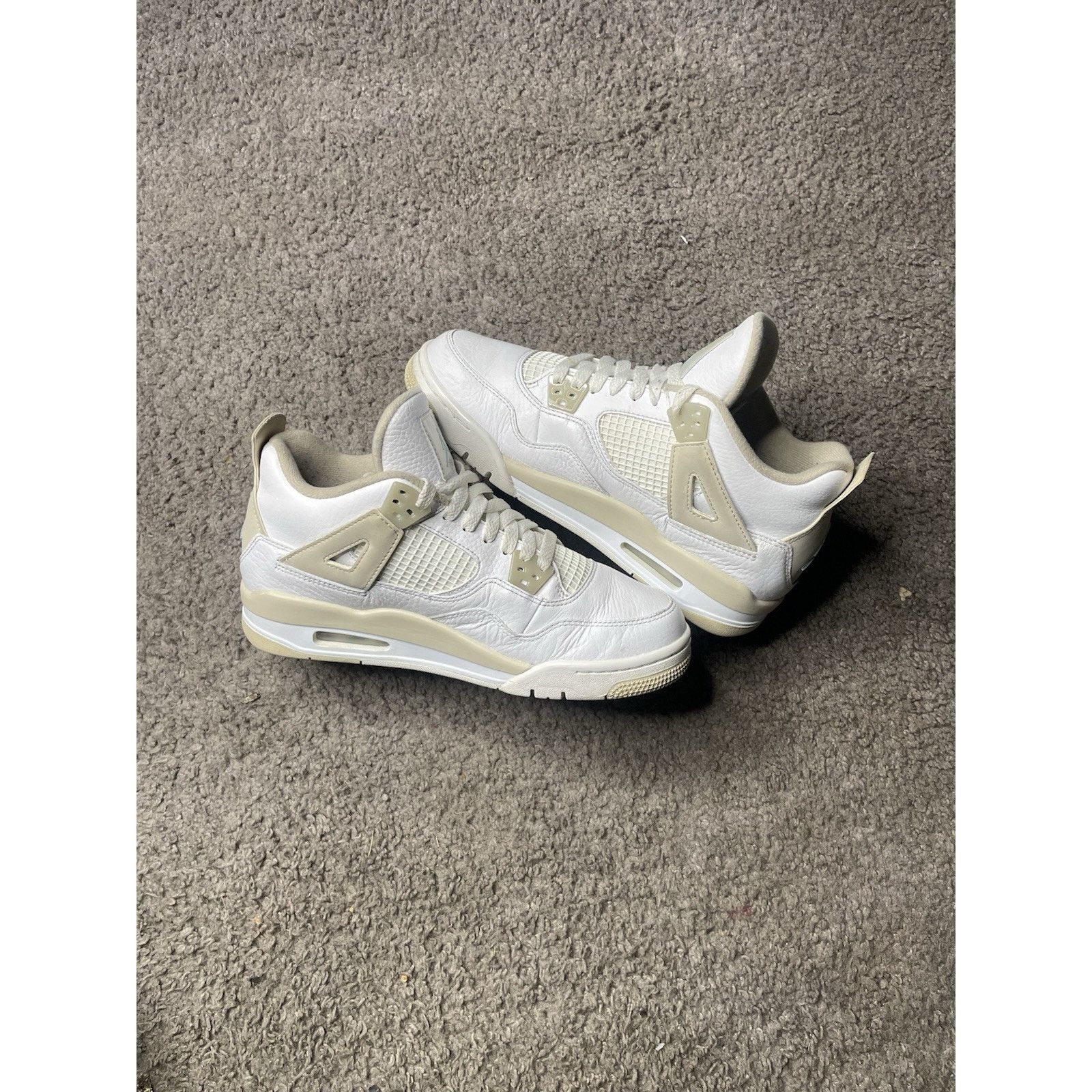 Nike Size 7Y - Nike Air Jordan 4 Sand Linen (2017) GS 487724 118 Size US 7 / EU 40 - 3 Thumbnail
