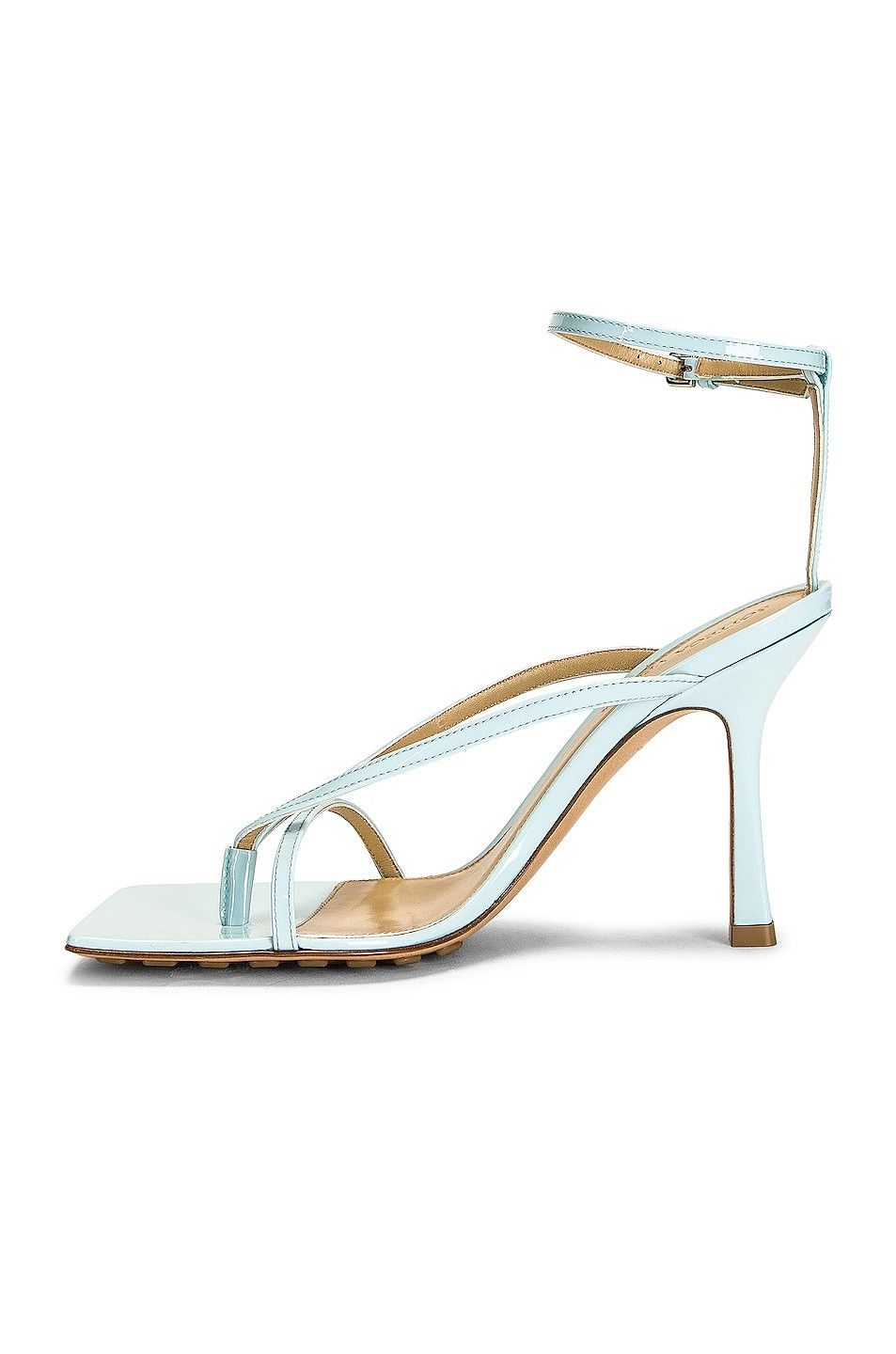 Bottega Veneta o1bcso1str0924 Stretch Strap Sandal in Light Blue Size US 7.5 / IT 37.5 - 5 Thumbnail