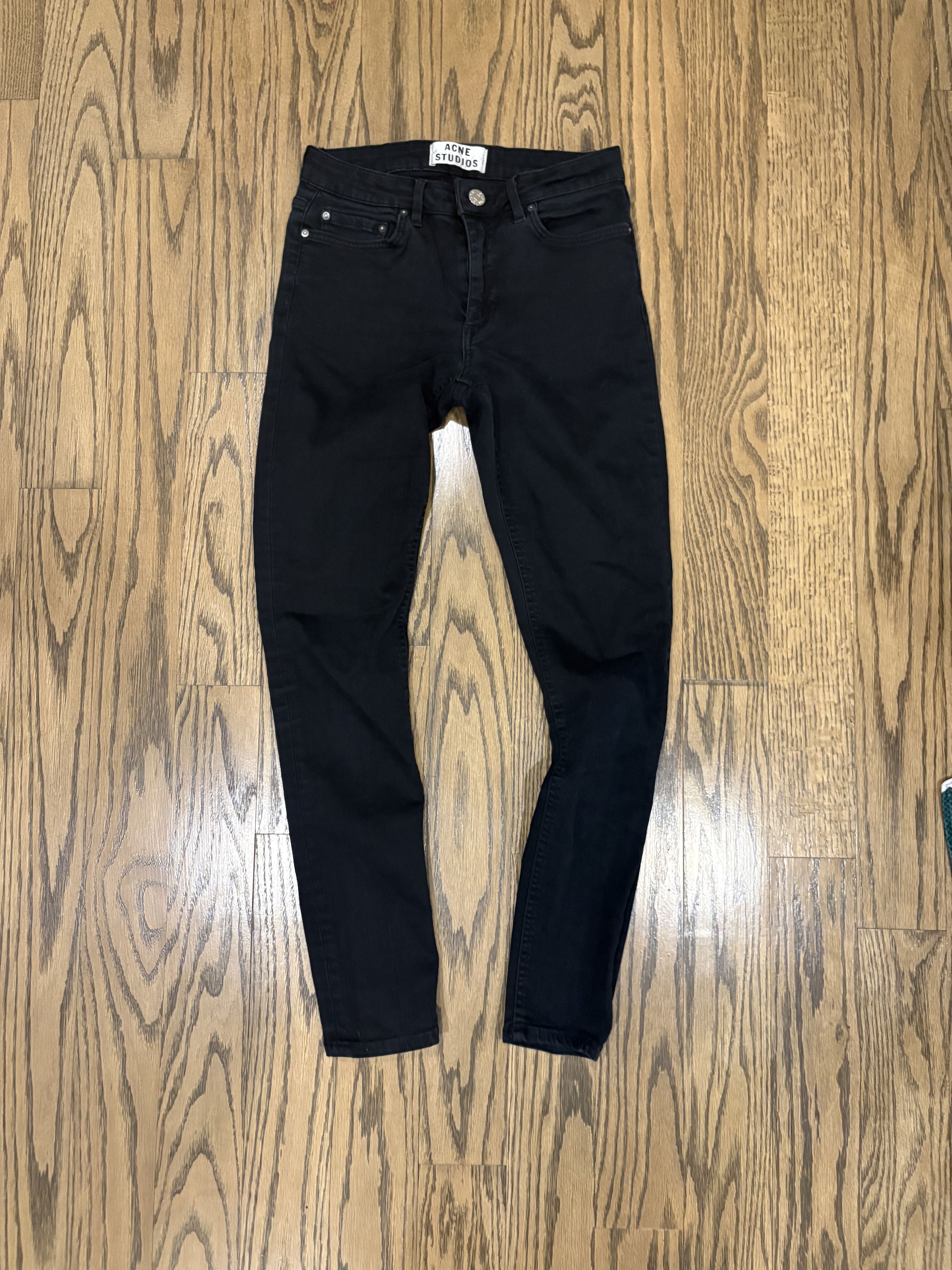Acne Studios Acne Studios 'Skin 5' Black Denim Size 28" / US 6 / IT 42 - 1 Thumbnail