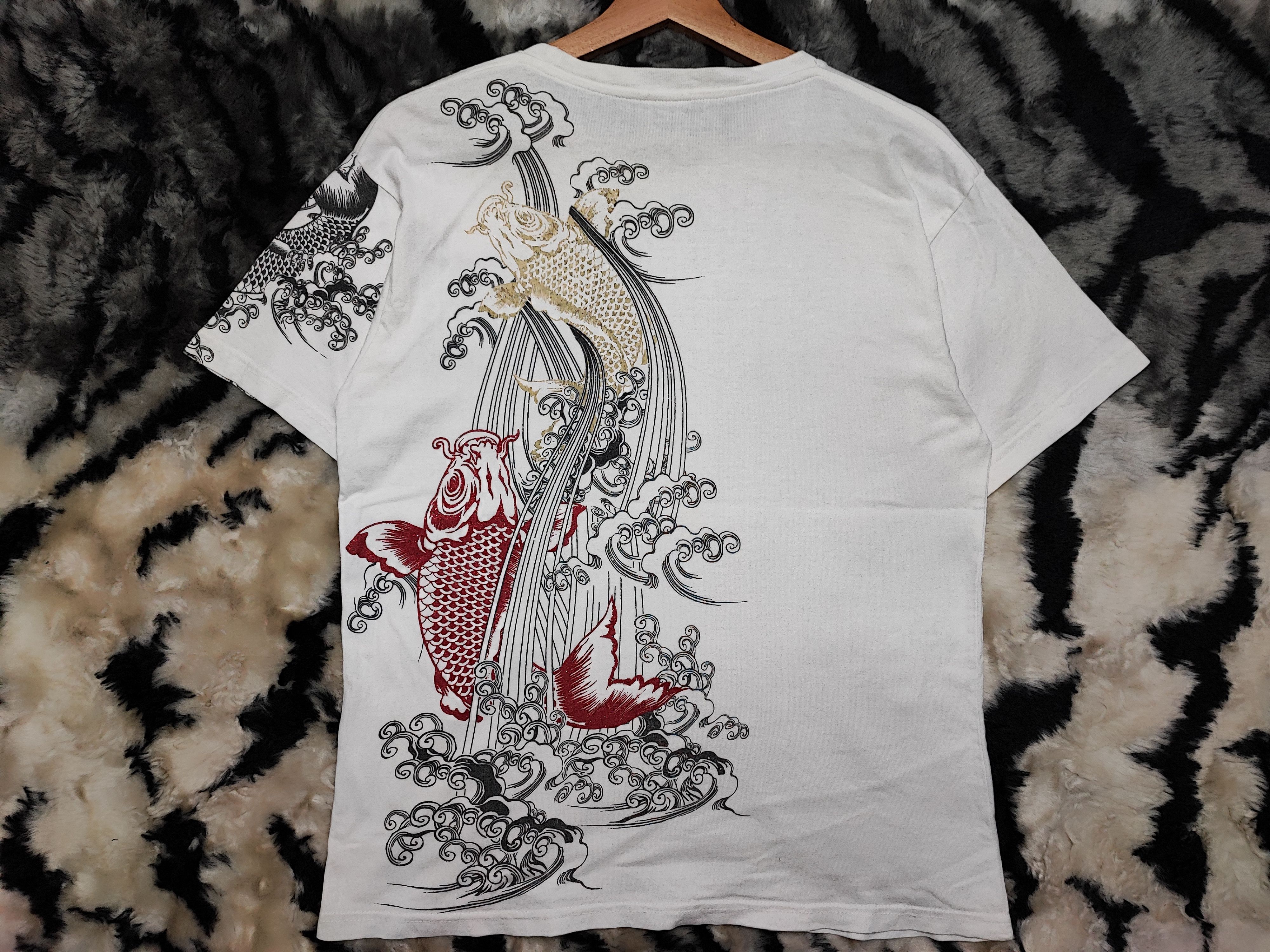 Number (N)ine Sukajan Tshirt Gold Fish Japan Size US M / EU 48-50 / 2 - 10 Thumbnail