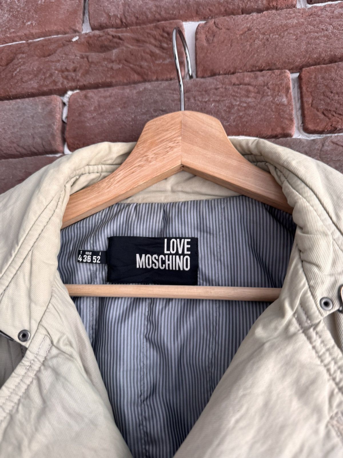 Moschino Vintage Love Moschino Hype Jacket Art Designer Rare Beige 52 Size US L / EU 52-54 / 3 - 9 Thumbnail