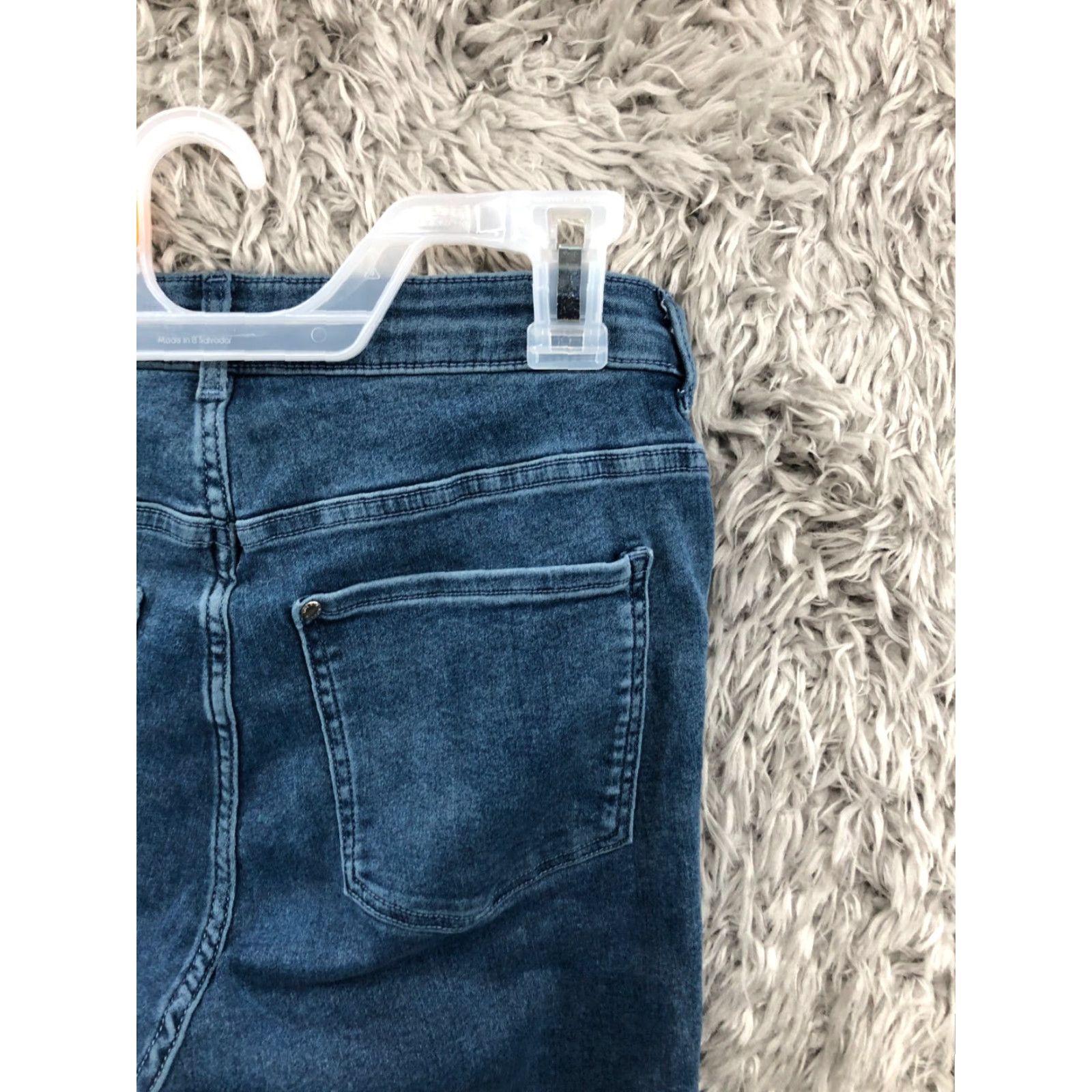 H&M H&M High Waist Jegging Jeans Size 29 Womens Mid Rise Dark Wash Blue Denim Jeans Regular Womens 29 Blue Denim Size 29" - 6 Thumbnail