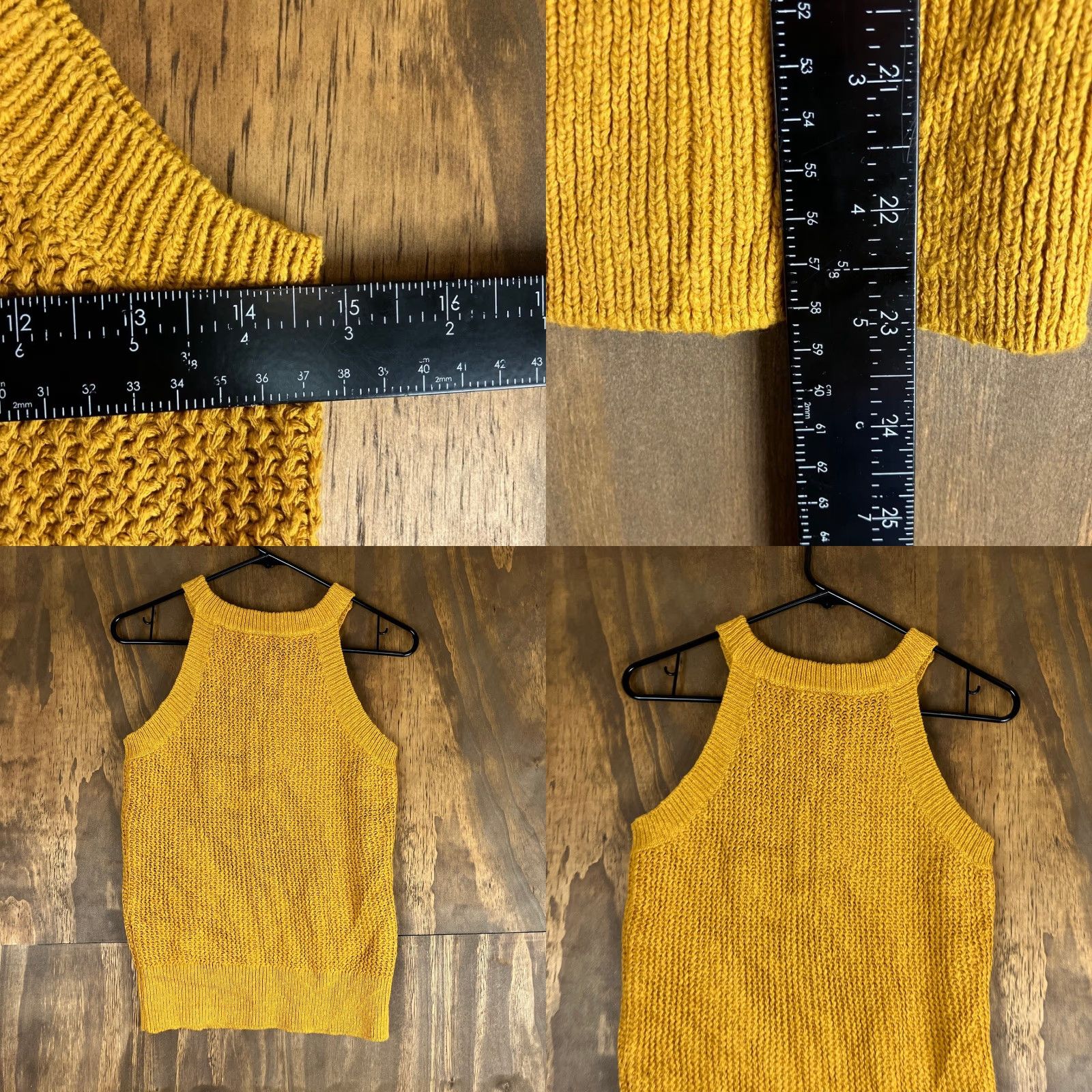 Madewell Madewell Womens Sweater Tank Top Mustard Ochre Knit Cutaway Cotton XS Size XS / US 0-2 / IT 36-38 - 8 Thumbnail