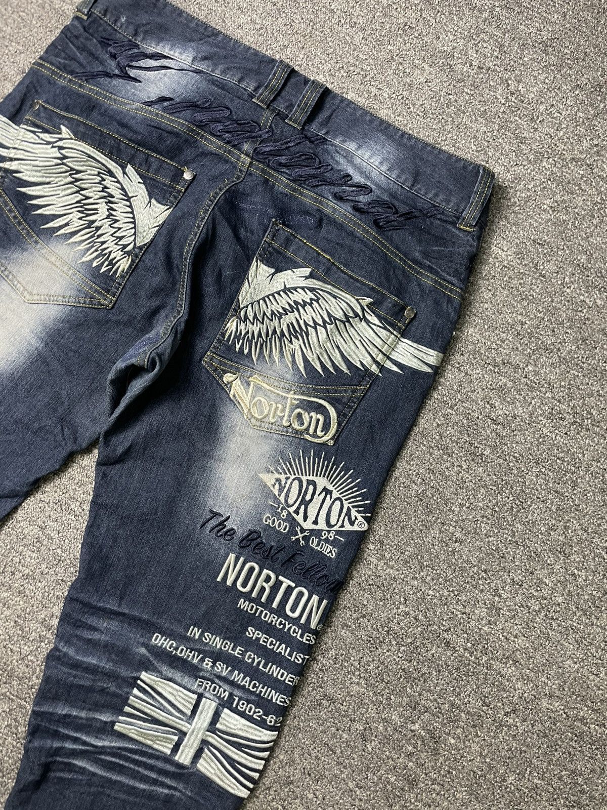 Norton Vintage Norton Brand Max Denim Jeans (67) Size US 36 / EU 52 - 19 Thumbnail