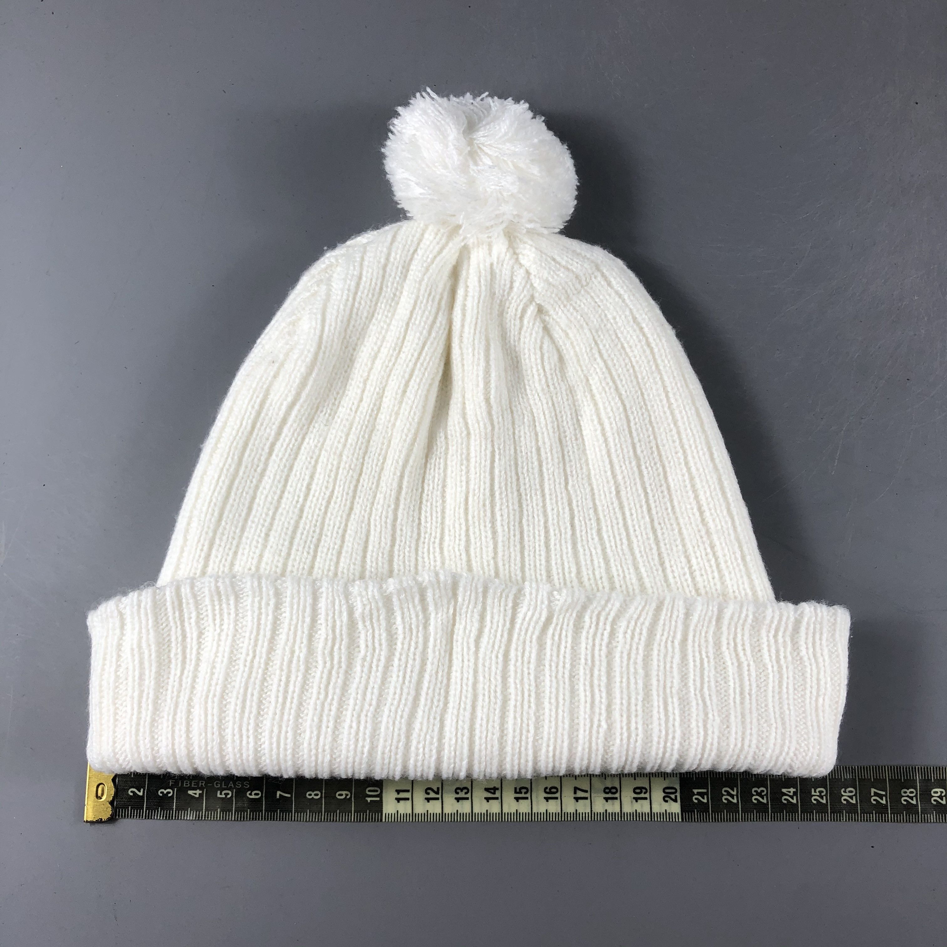 Japanese Brand × Vintage Unknown White Bobble Beanie Snow Hat Snow Cap -D731 Size ONE SIZE - 3 Thumbnail