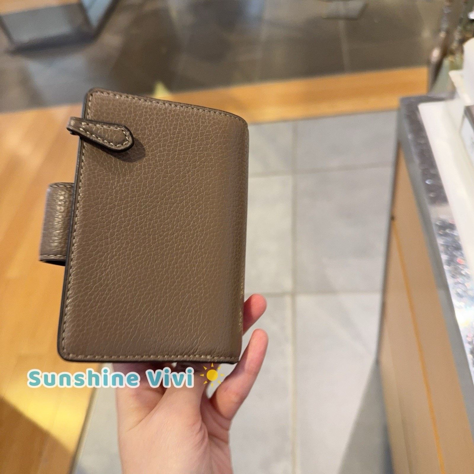 Coach NWT Coach Medium Corner Zip Wallet CBO41 Leather Dark stone Size ONE SIZE - 5 Thumbnail
