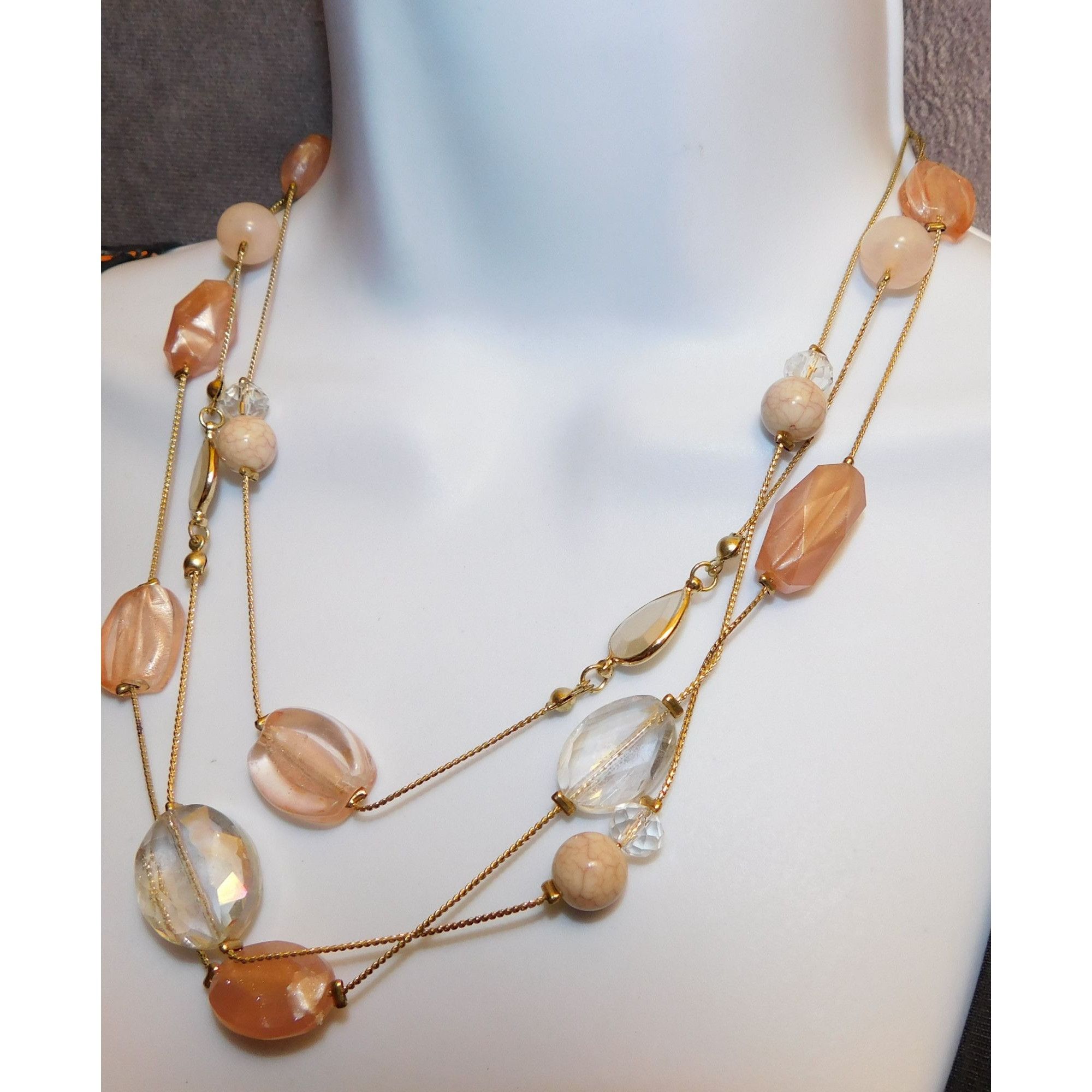 Other Charming Charlie Pink And Gold Necklace Size ONE SIZE - 4 Thumbnail