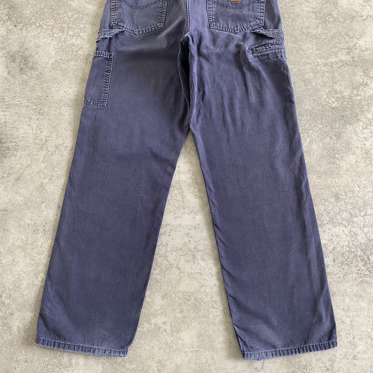 Carhartt Vintage Carhartt Faded Navy Blue Carpenter Work Pants Size US 33 - 14 Thumbnail