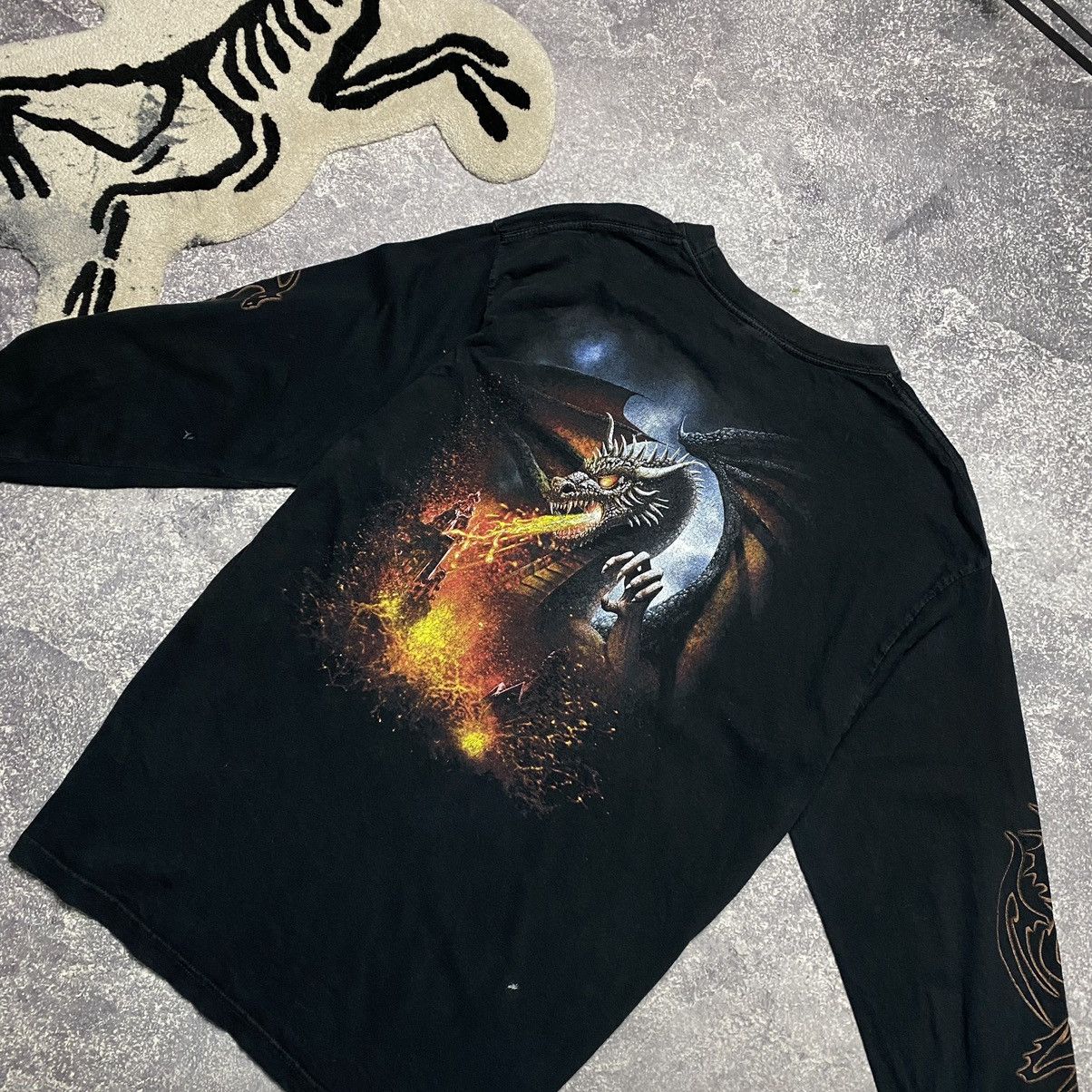Band Tees Vintage Spiral Dragon Rare Big Graphic overprint Longsleeve Size US XXL / EU 58 / 5 - 10 Thumbnail