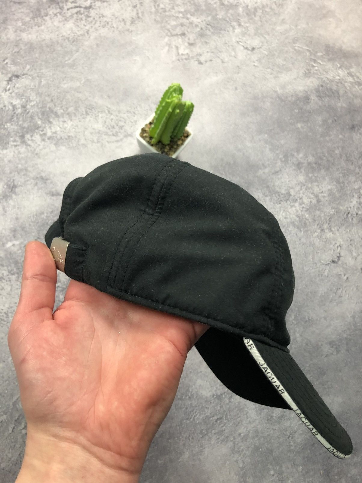 Other JAGUAR Vintage Big Logo Cap Hat Black Streetwear Dad Hype Size ONE SIZE - 7 Thumbnail