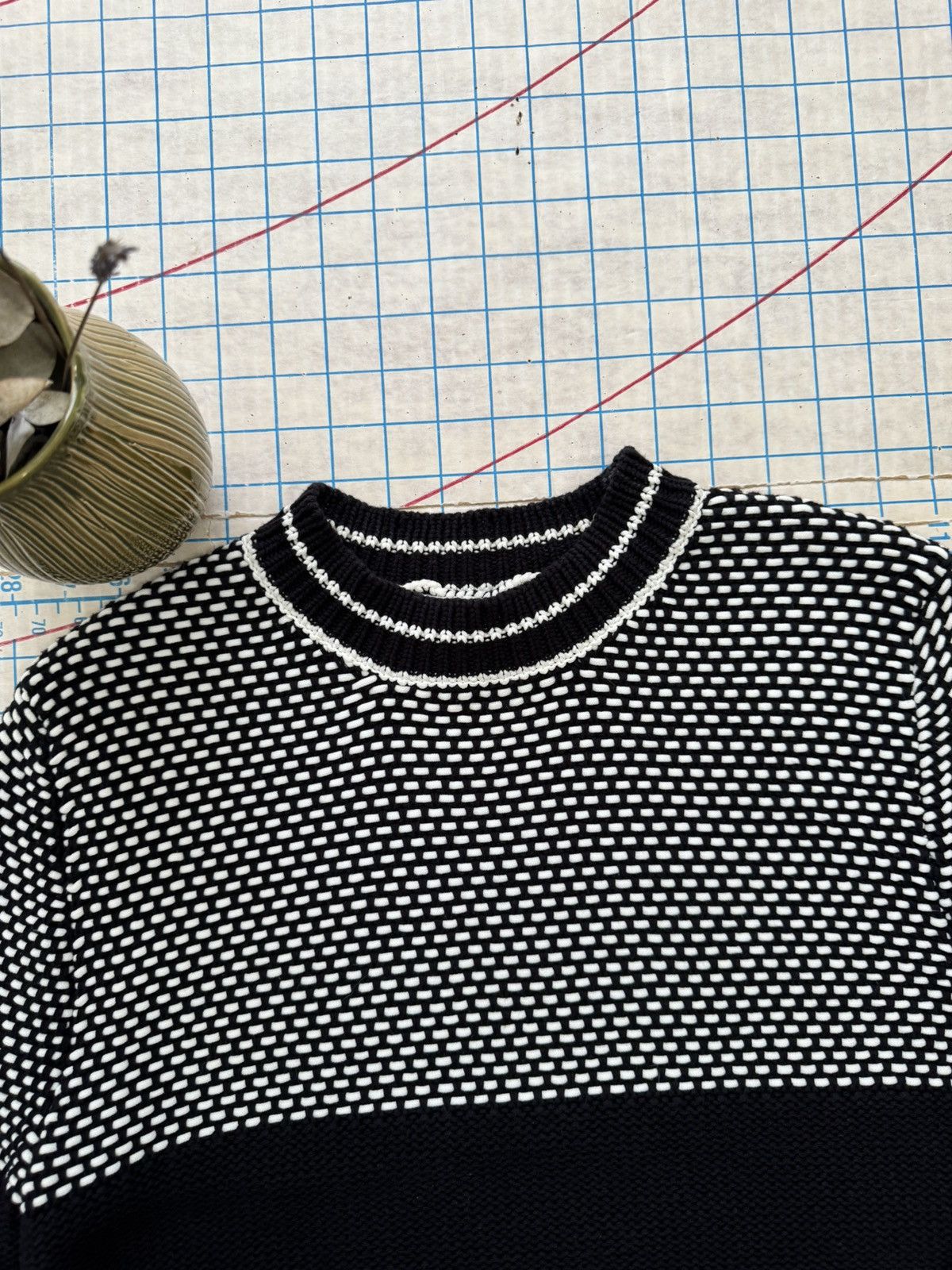 Carven × Designer Carven Black and White Knit Sweater Women’s Size Large Size L / US 10 / IT 46 - 5 Thumbnail