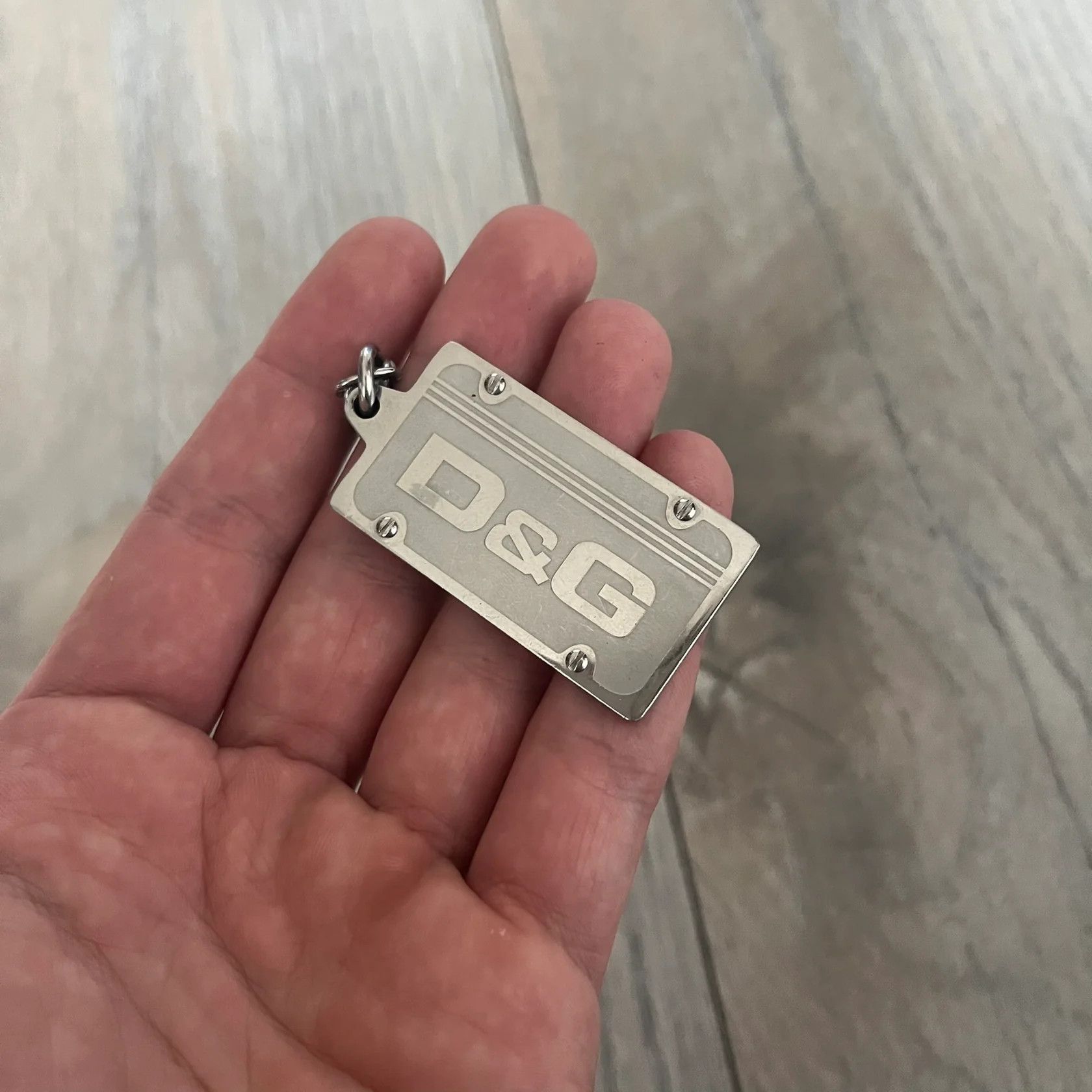 Dolce & Gabbana Dolce & Gabbana DJ0449 Propaganda Dog Tag Necklace Size ONE SIZE - 3 Thumbnail