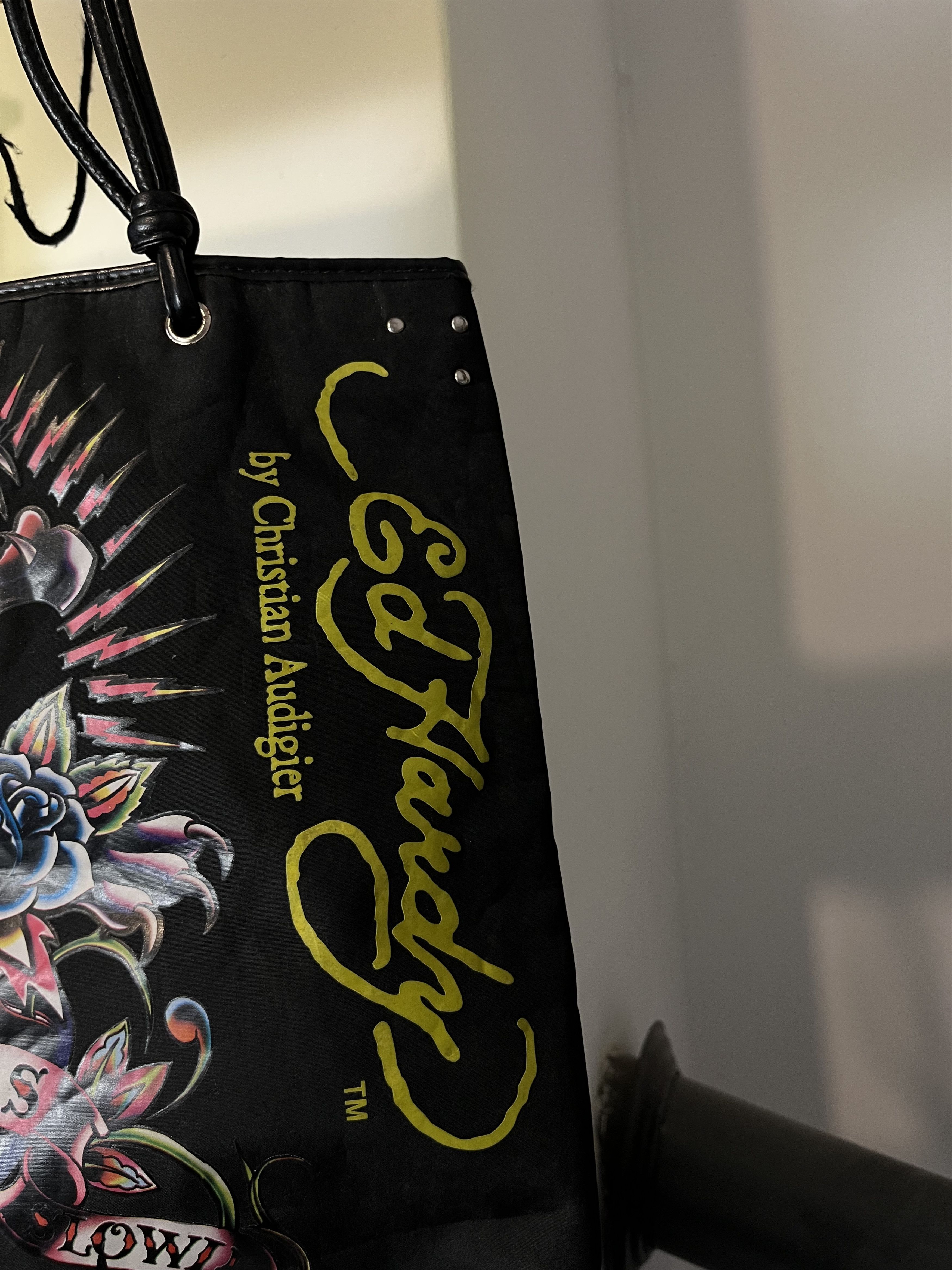 Christian Audigier × Ed Hardy × Vintage Ed Hardy by Christian Audigier Tattoo Pantera y2k tote bag Size ONE SIZE - 4 Thumbnail