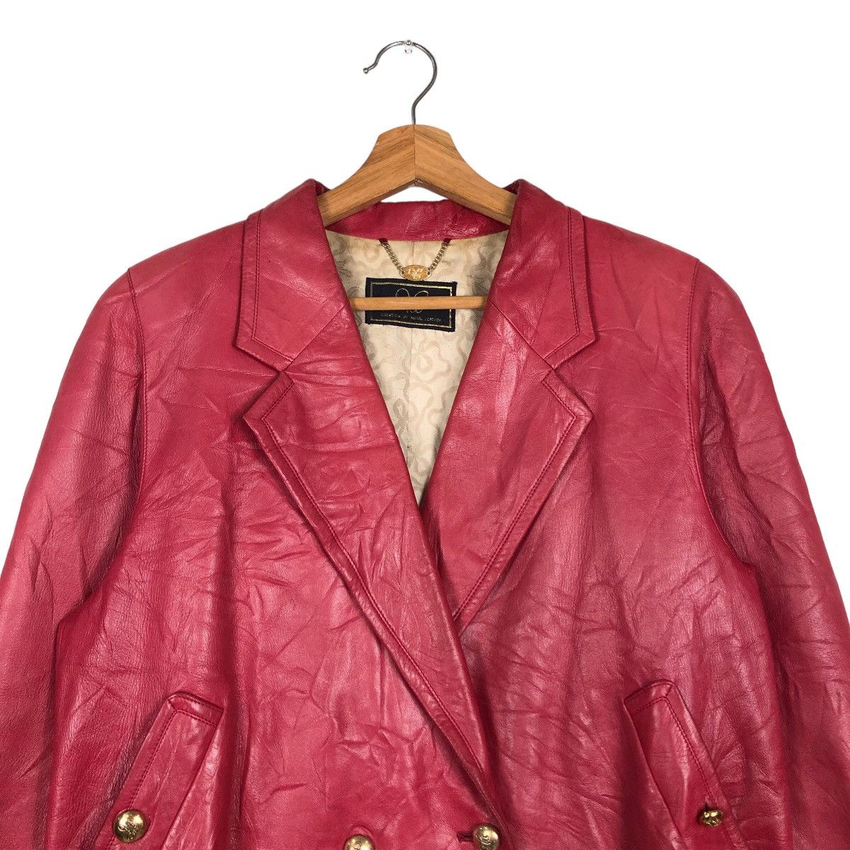 Japanese Brand 🔥Vintage Chore Genuine Leather Jacket Japan Double Breast Size US M / EU 48-50 / 2 - 3 Thumbnail