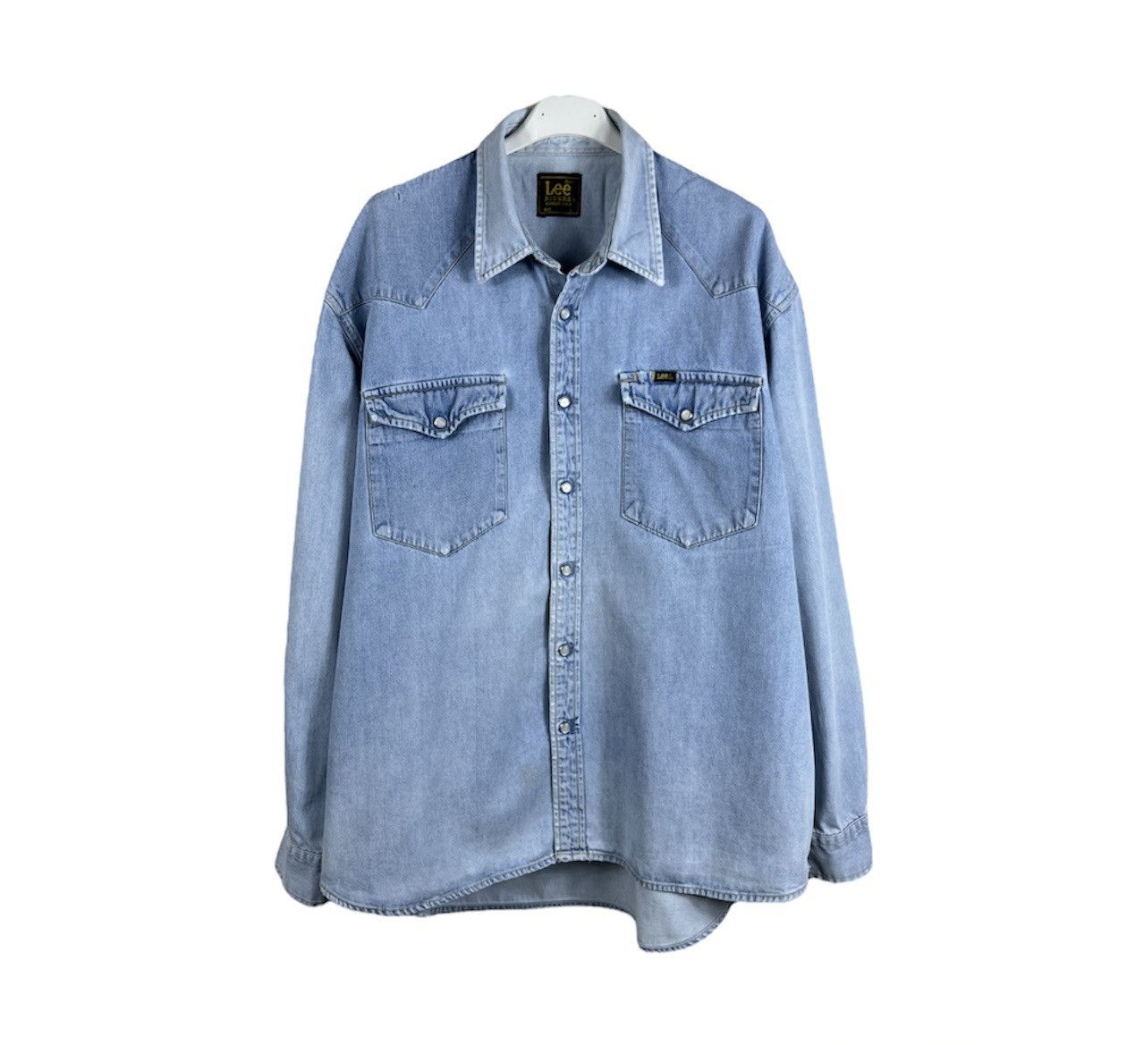 Lee × Vintage Vintage Lee Riders distressed denim thrashed cowboy shirt Size US L / EU 52-54 / 3 - 1 Thumbnail