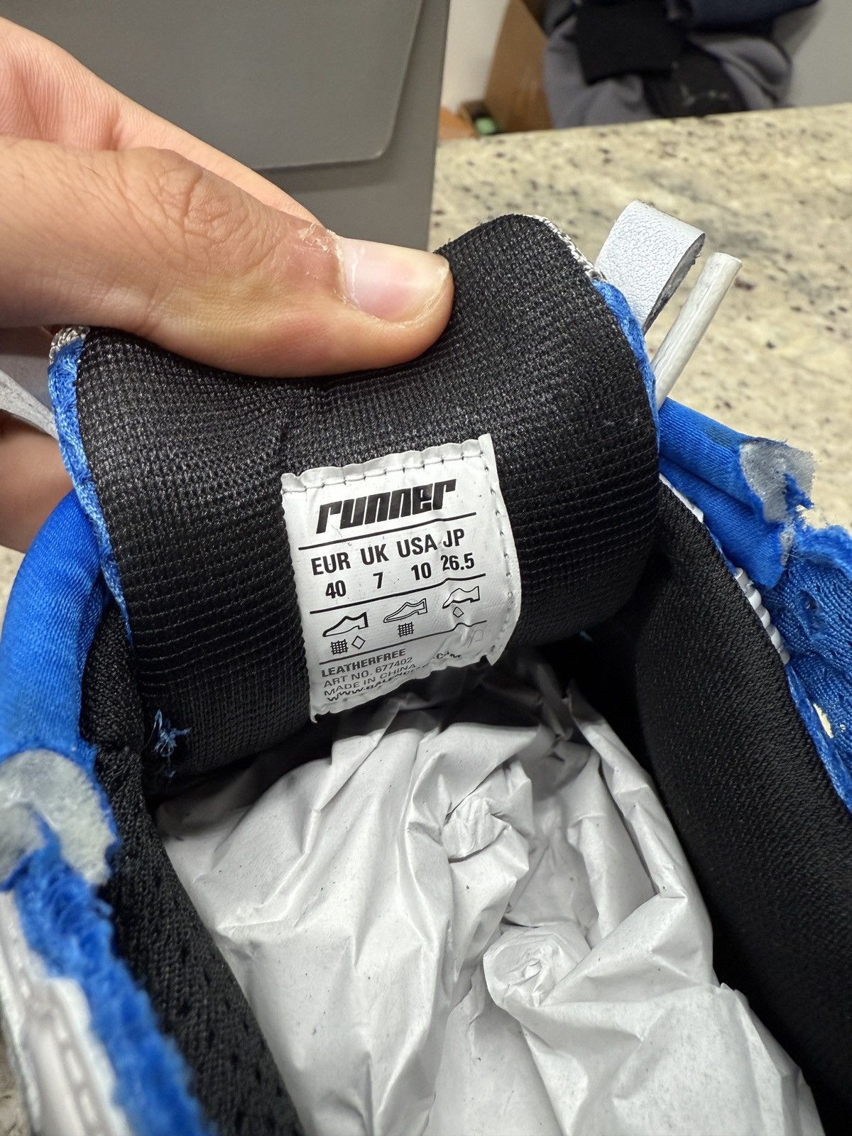Balenciaga Balenciaga Blue Track Runners Size US 10 / IT 40 - 5 Thumbnail