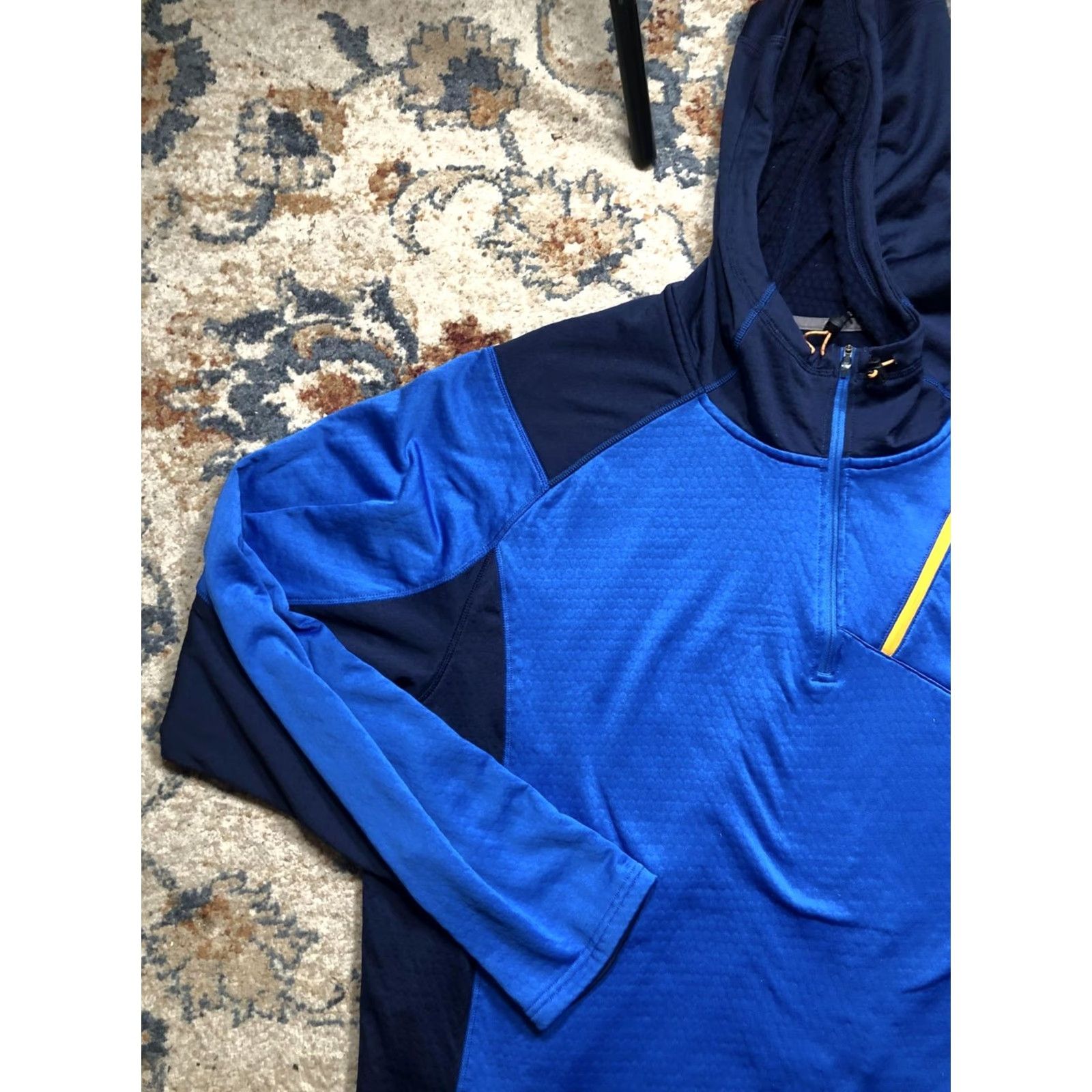 Vintage Cabela's XPG Hoodie Mens 3XL Blue 1/4 Zip Moisture Wicking Fleece Pullover Size US XXL / EU 58 / 5 - 3 Thumbnail