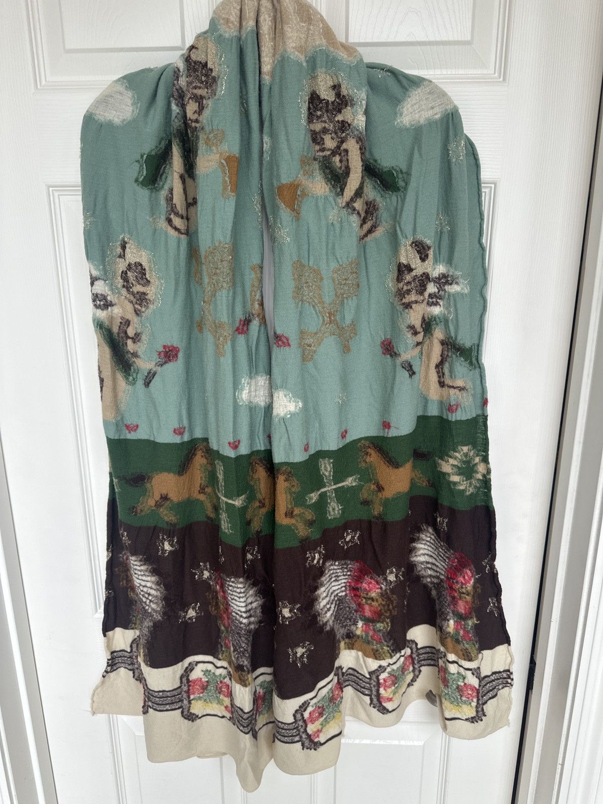 Kapital Kapital indian angel horse shawl scarf Size ONE SIZE - 5 Thumbnail