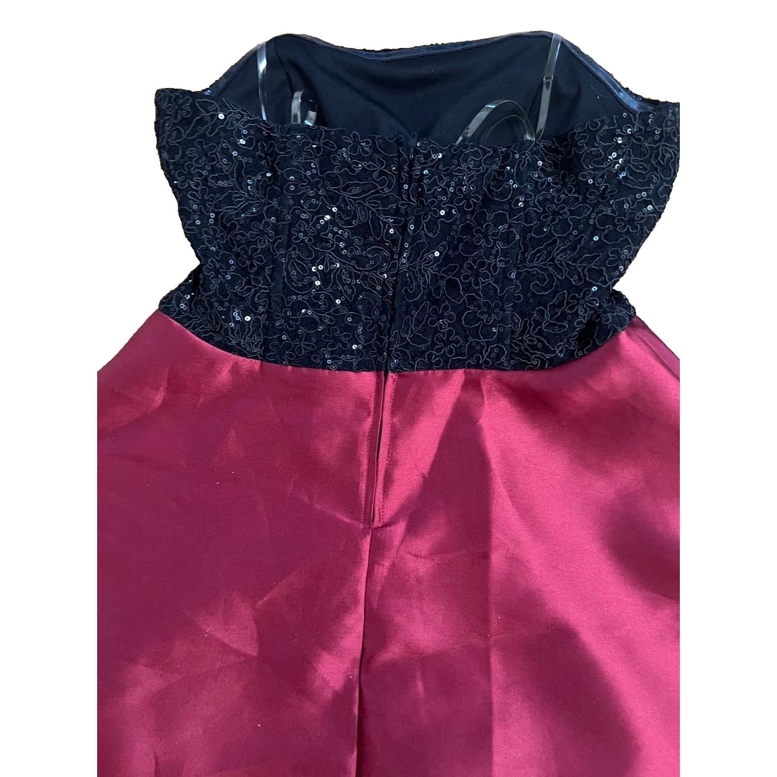 & Other Stories Speechless Women Size 9 Black/Red Strapless Babydoll A001958 Size M / US 6-8 / IT 42-44 - 6 Thumbnail