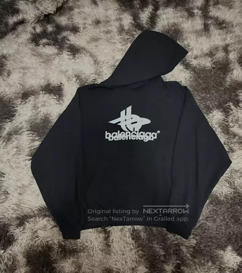 Balenciaga Balenciaga 23fw phantom overlap 3B black hooded sweatshirt Size US S / EU 44-46 / 1 - 1 Thumbnail